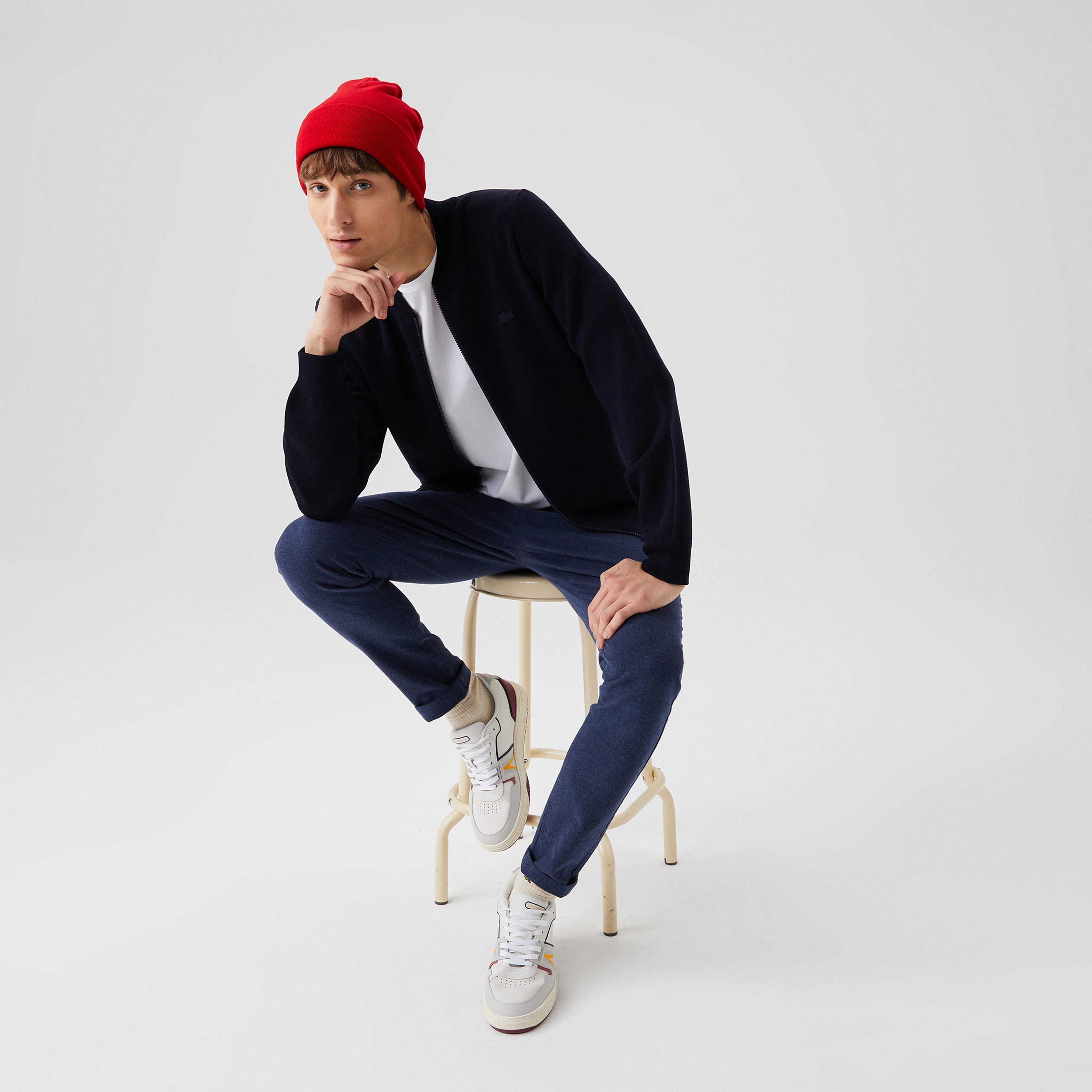 Lacoste Erkek Tapered Fit Lacivert Pantolon