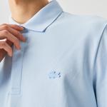 Erkek Regular Fit Uzun Kollu Mavi Paris Polo