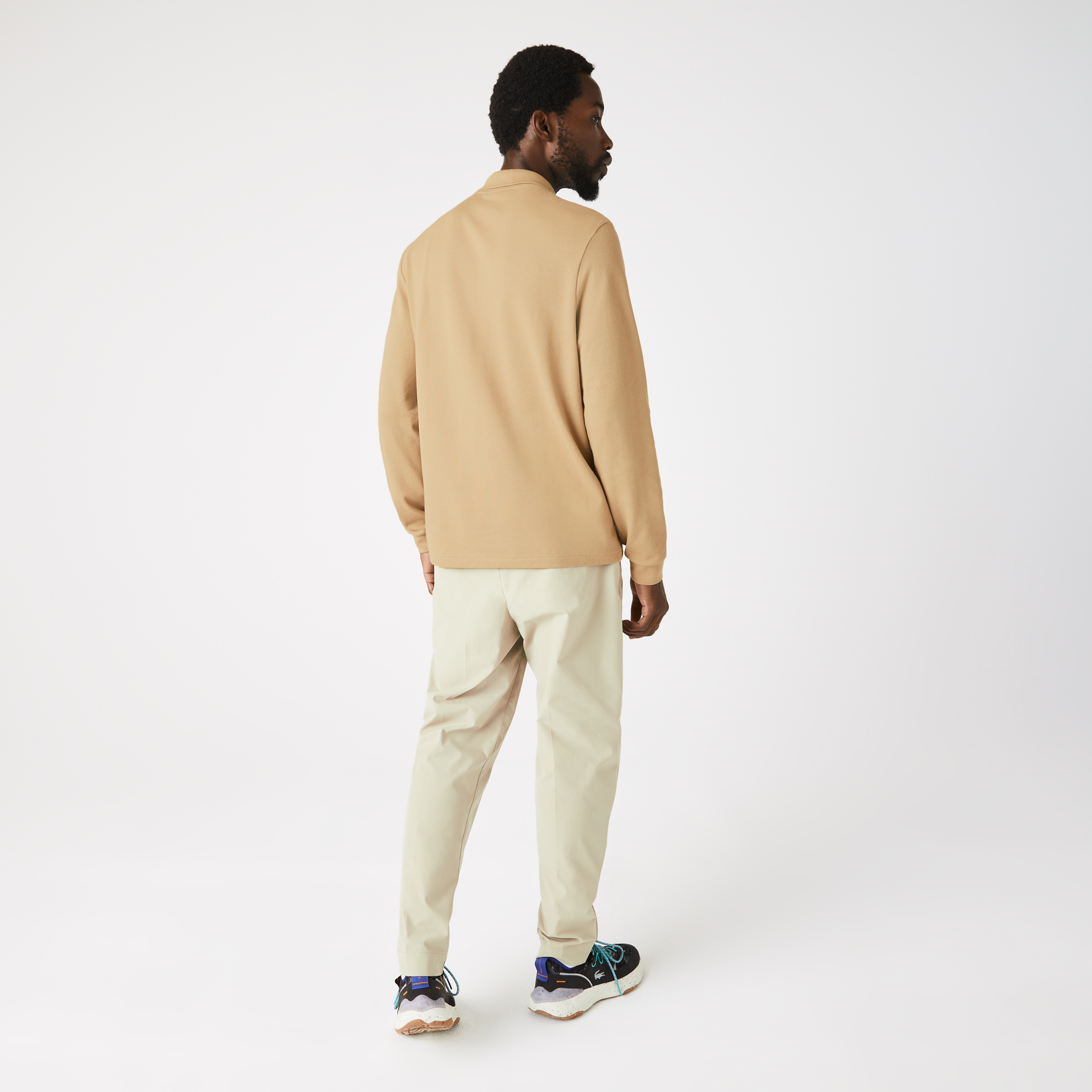 Lacoste Erkek Classic Fit Uzun Kollu Bej L1212 Polo