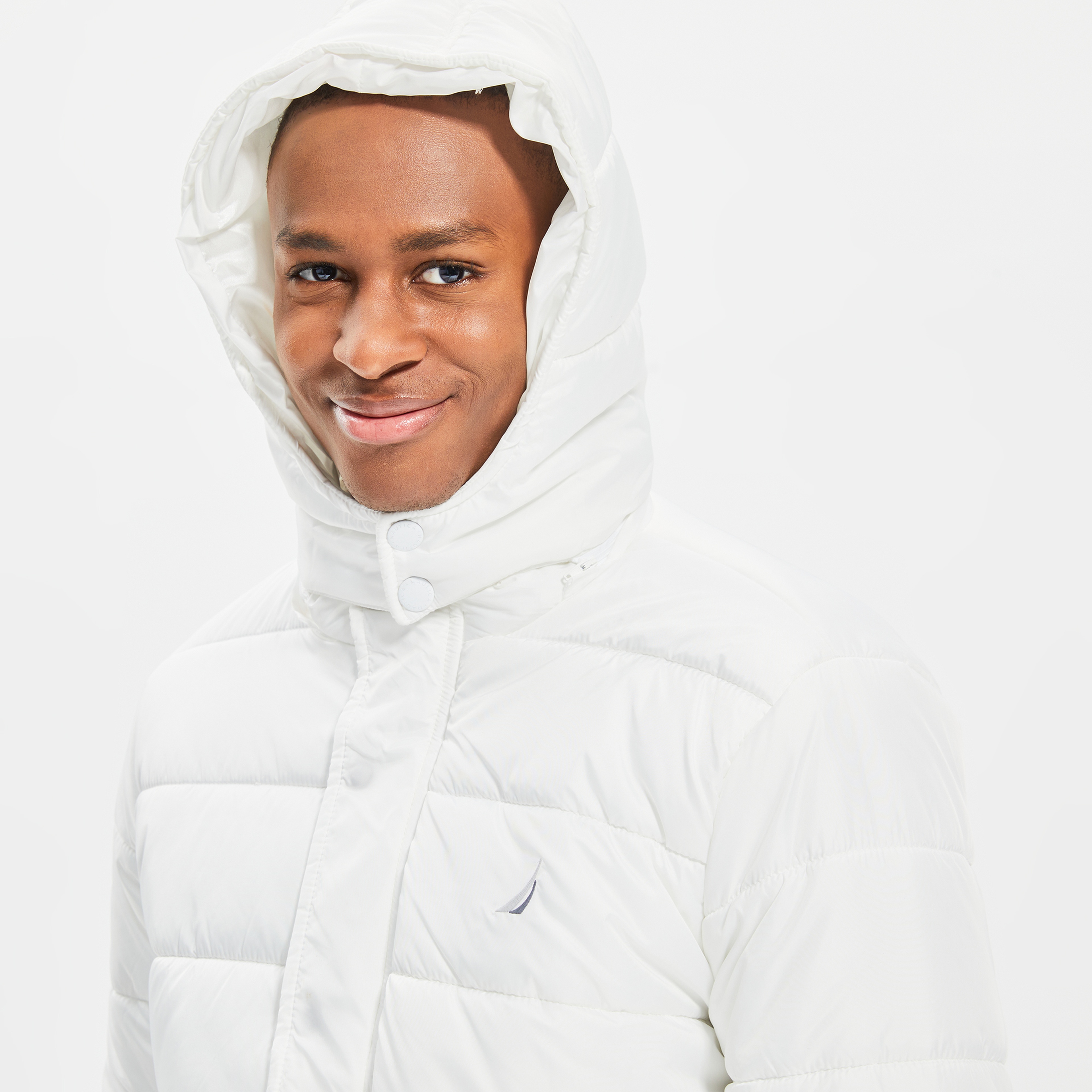 NAUTICA ERKEK BEYAZ UZUN KOLLU STANDART FIT MONT