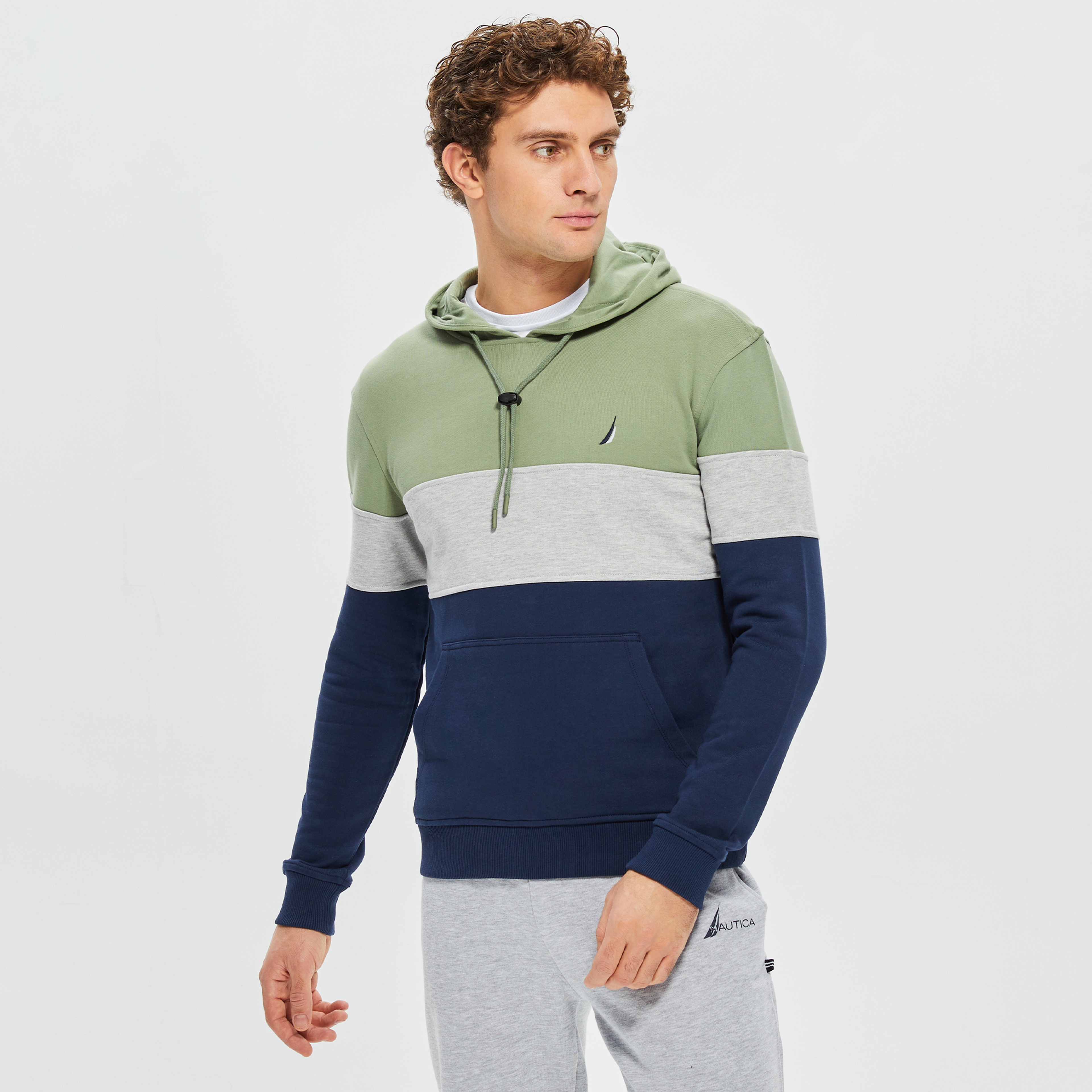 NAUTICA ERKEK YEŞİL STANDART FIT SWEATSHIRT