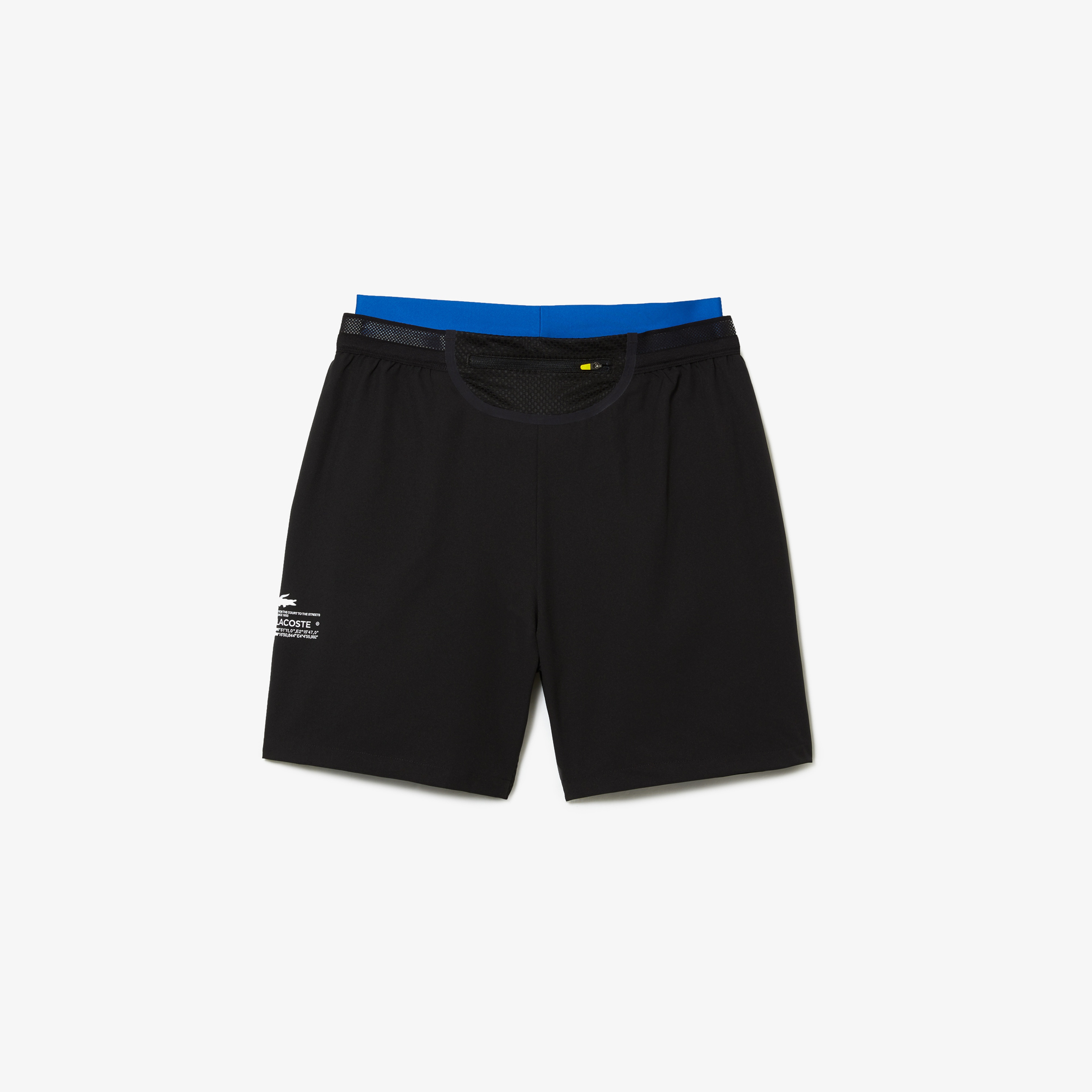 Lacoste Active Erkek Baskılı Siyah Şort