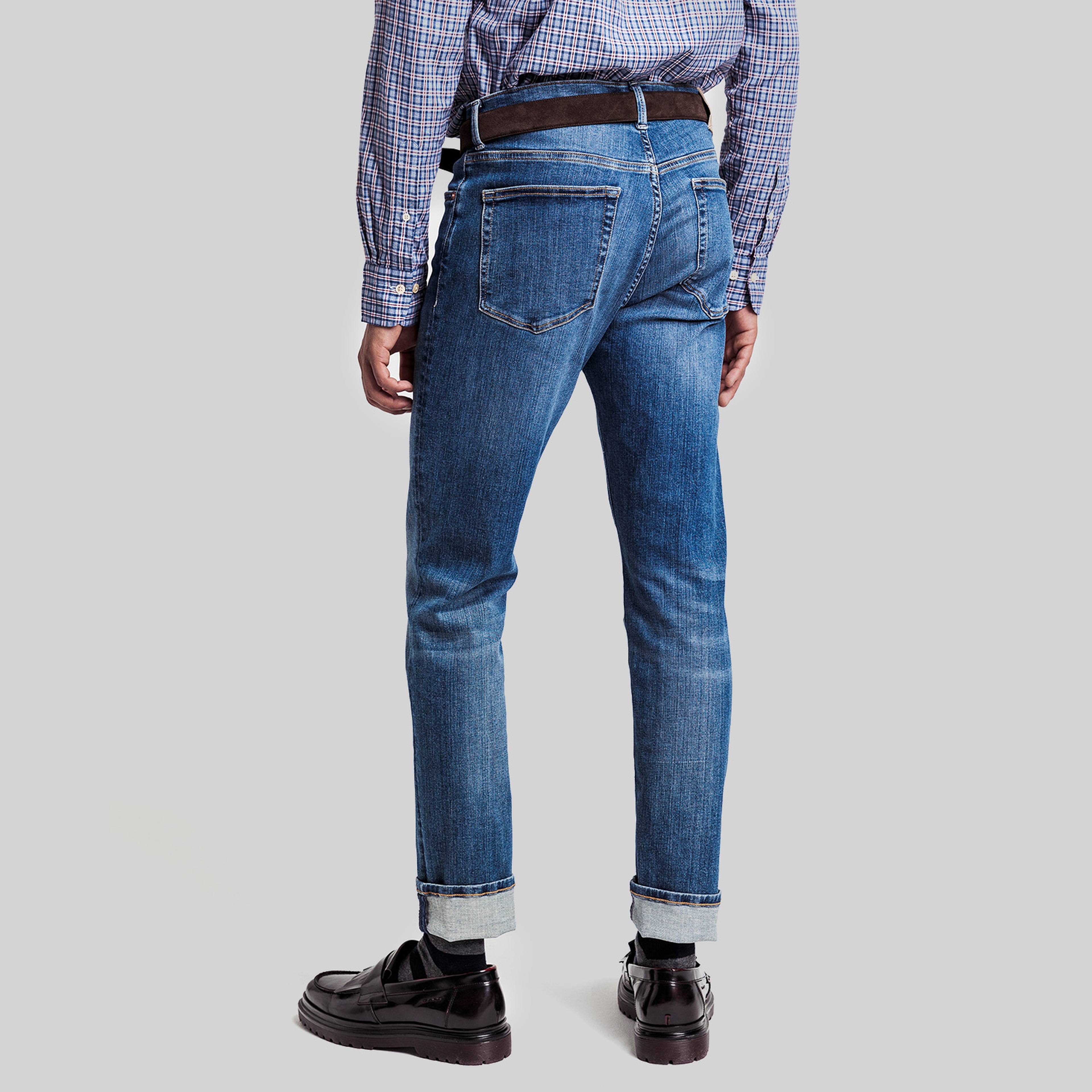 GANT Erkek Mavi Extra Slim Fit Jean Pantolon