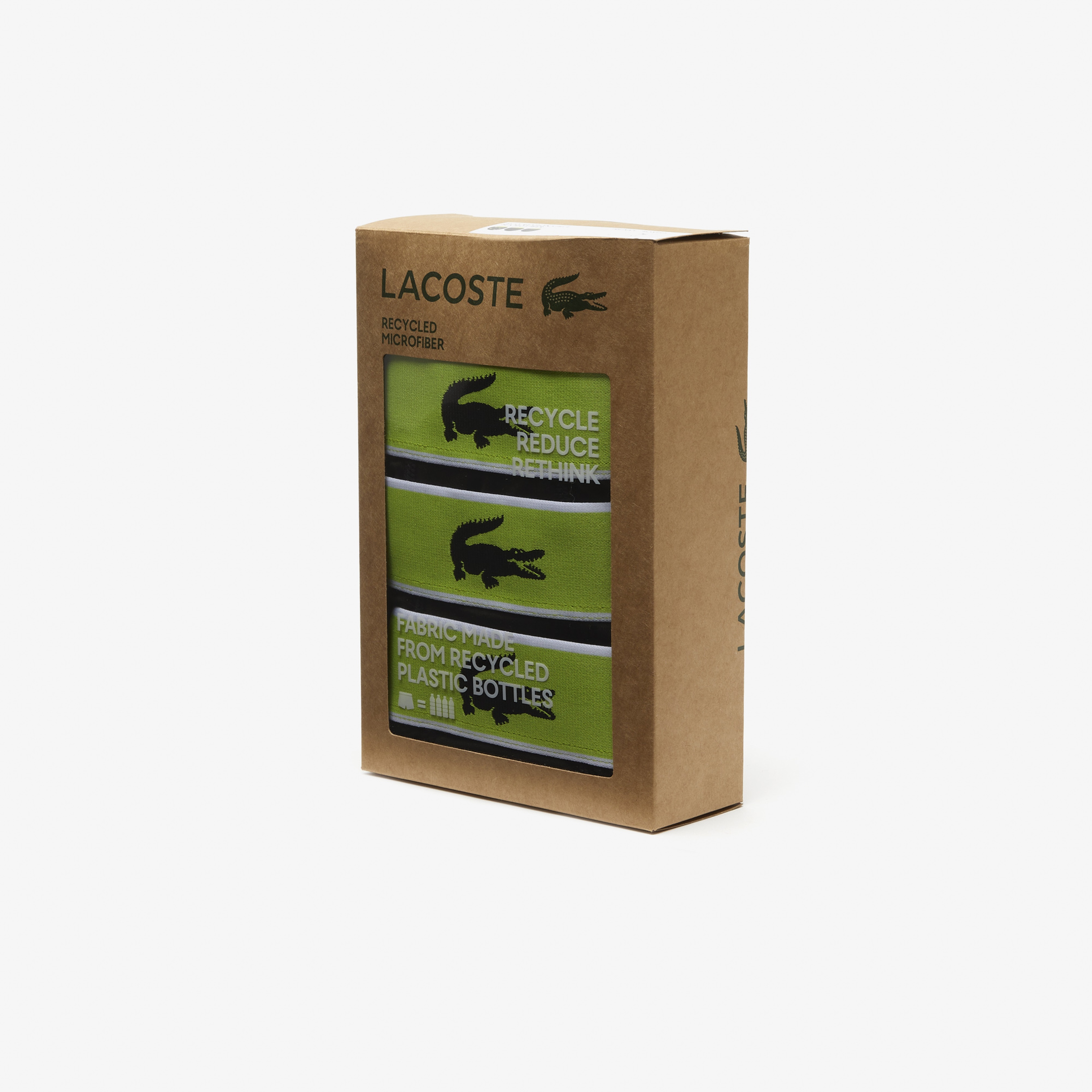 Lacoste Active Erkek Baskılı 3'lü Siyah Boxer