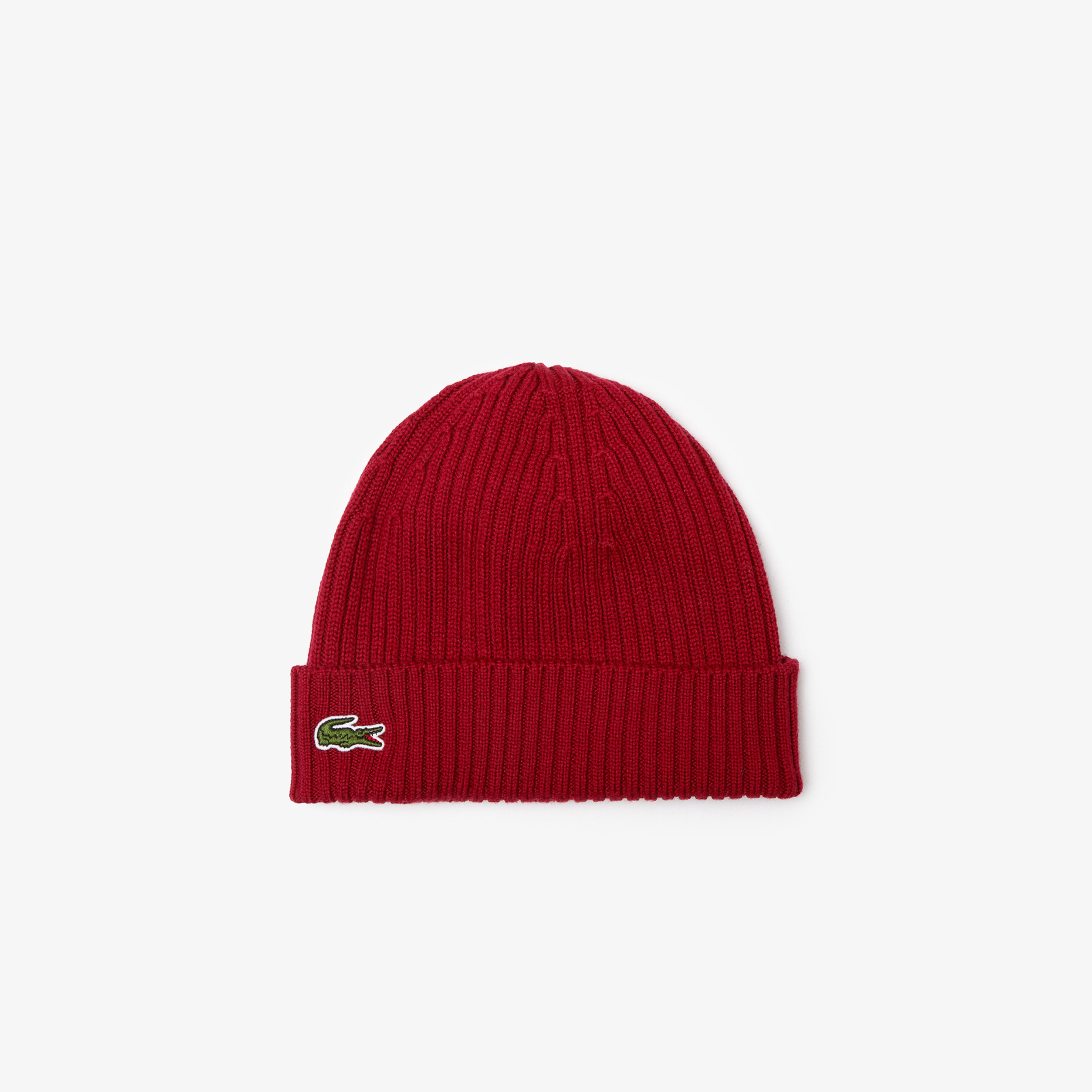 Lacoste Erkek Yün Bordo Bere
