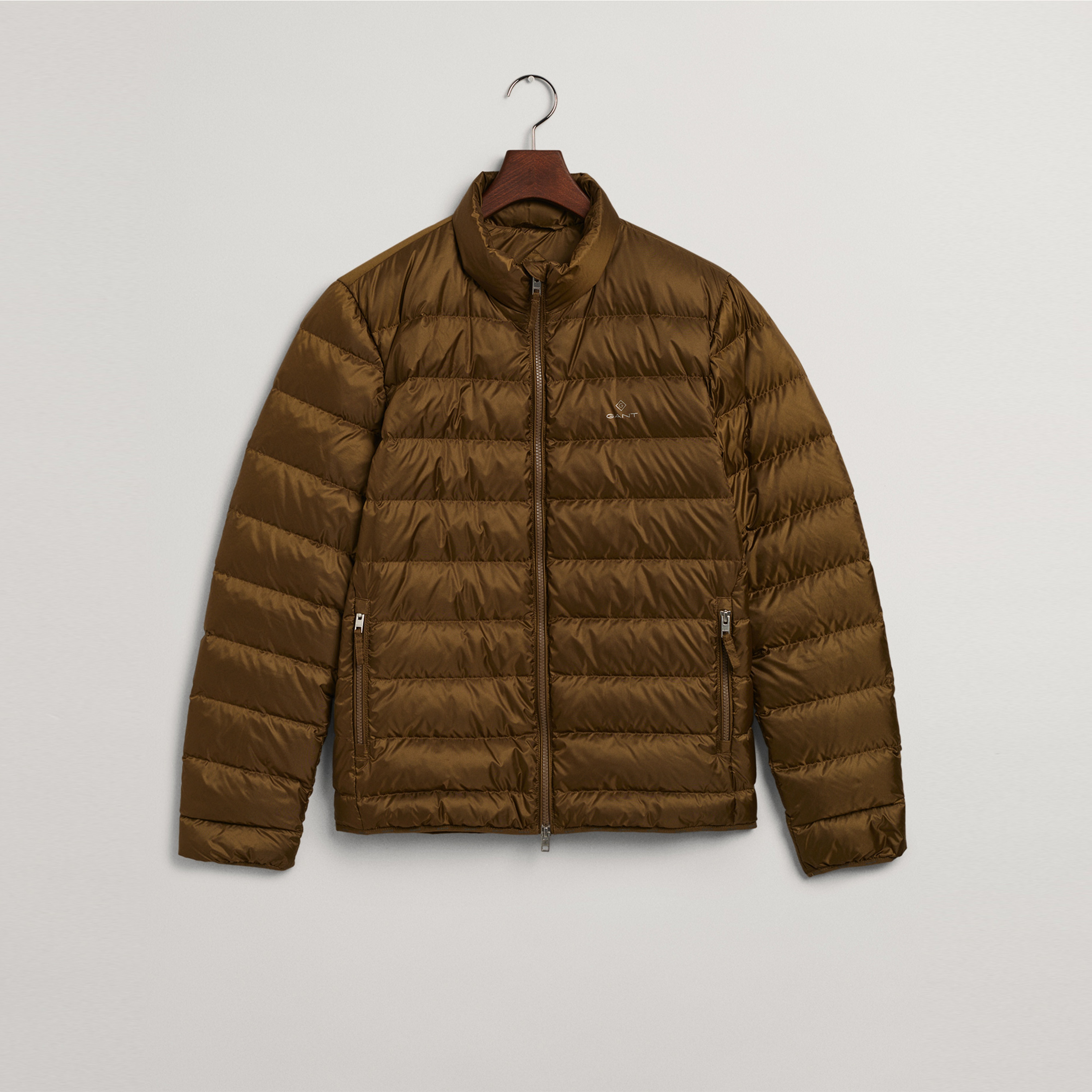 Gant Erkek Yeşil Regular Fit Fermuarlı Mont