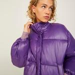Jack & Jones Jxbeany Shine Puffer Kadın Mor Mont