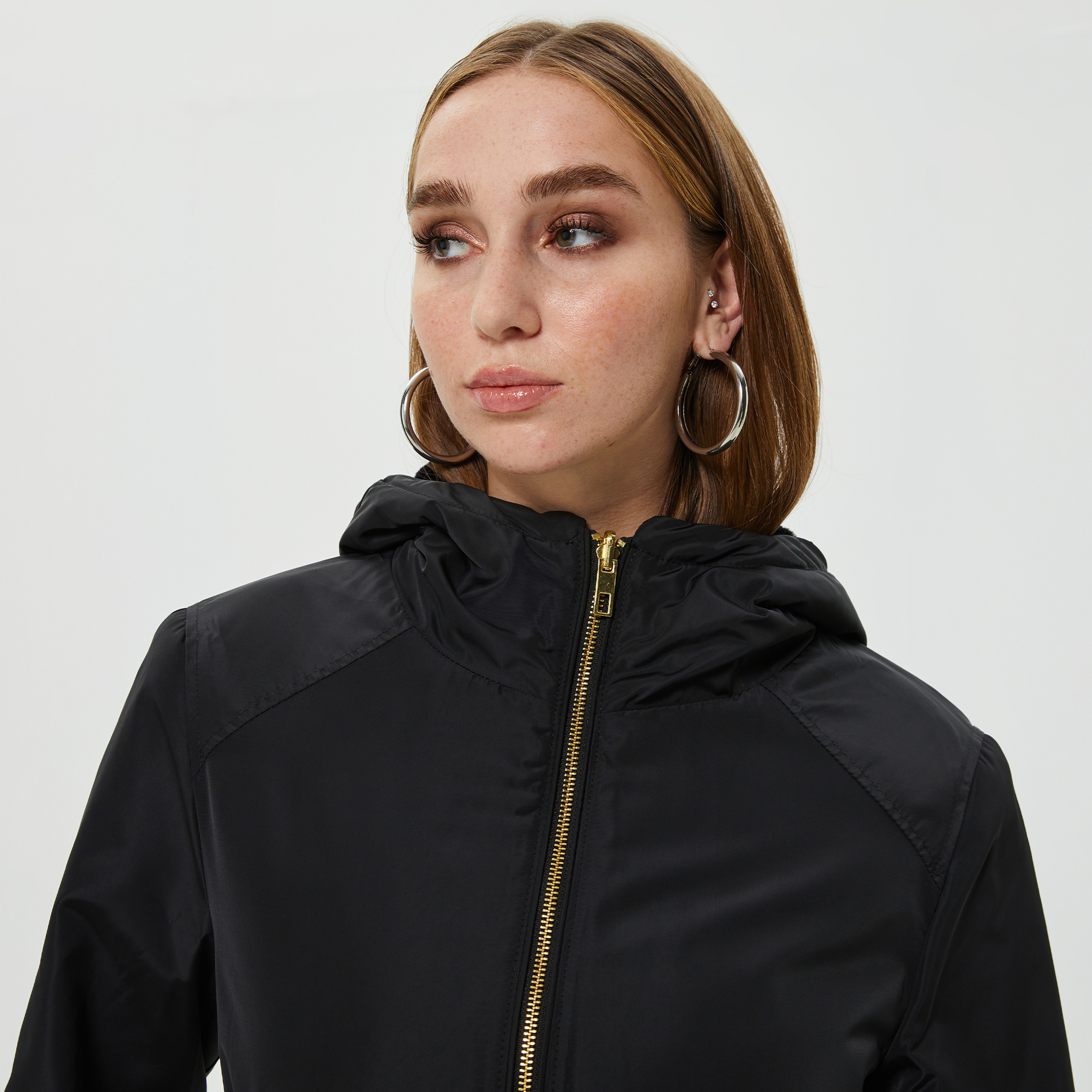 Only Onldahlia Fur Parka Kadın Siyah Ceket