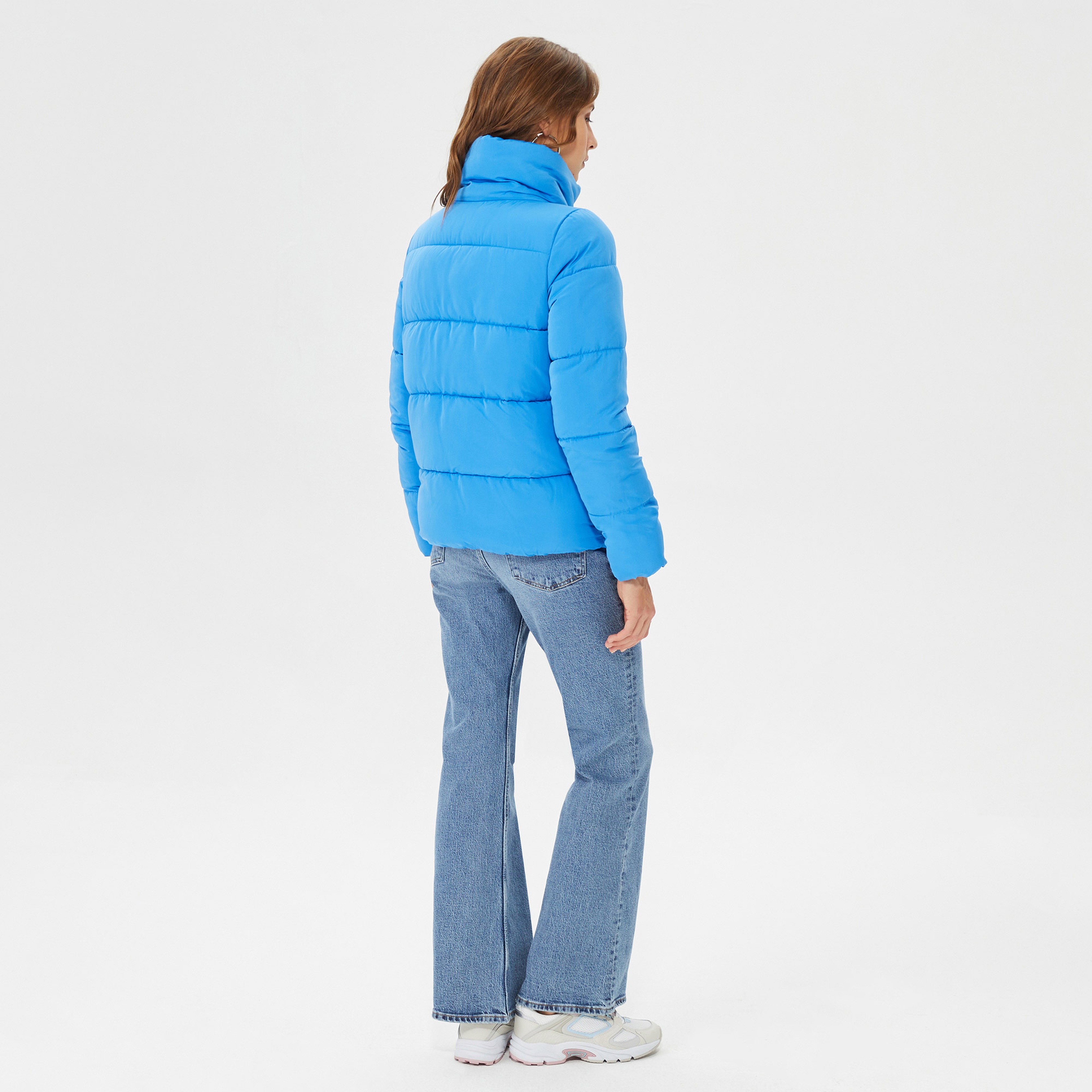 Only Onlcool Puffer Kadın Mavi Mont