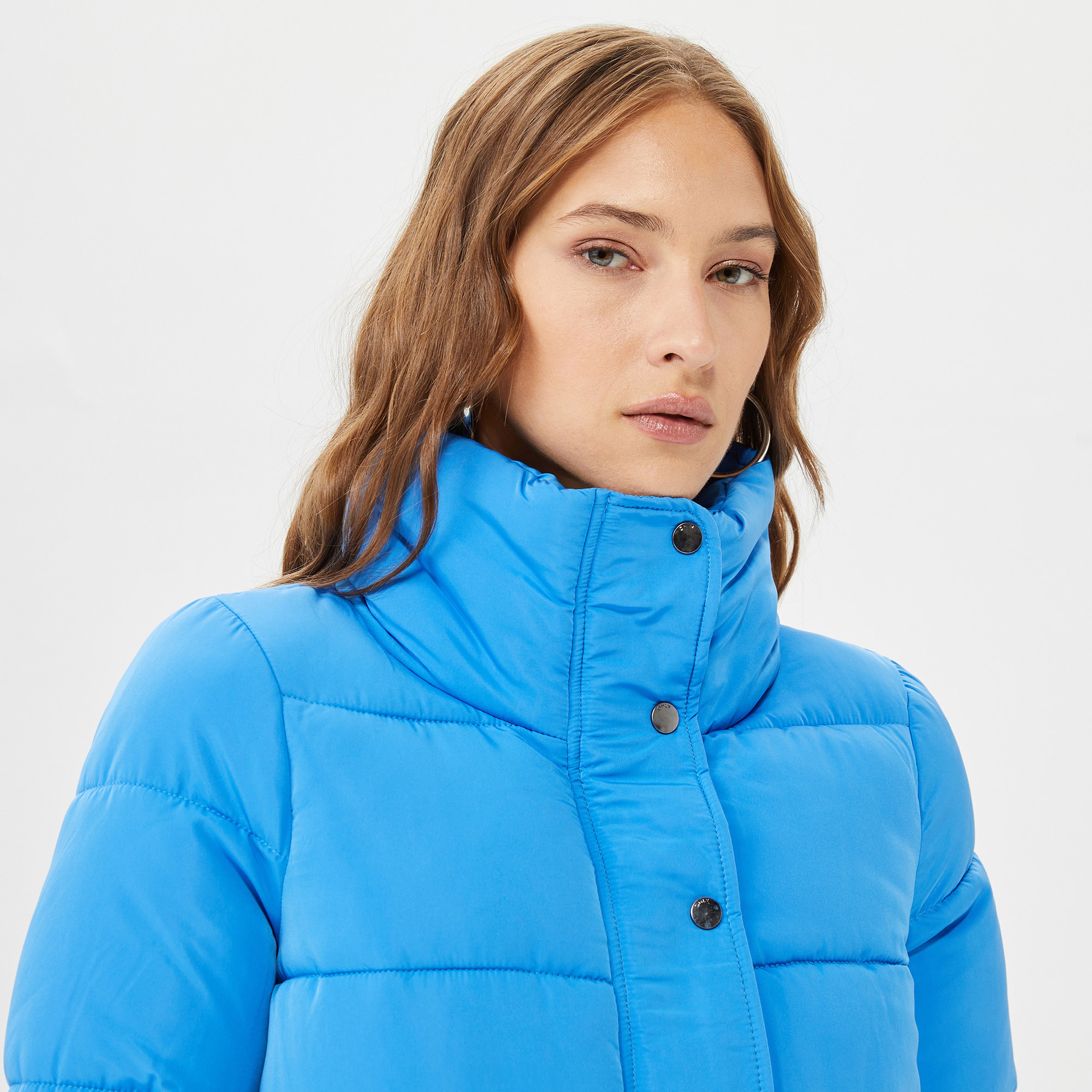 Only Onlcool Puffer Kadın Mavi Mont