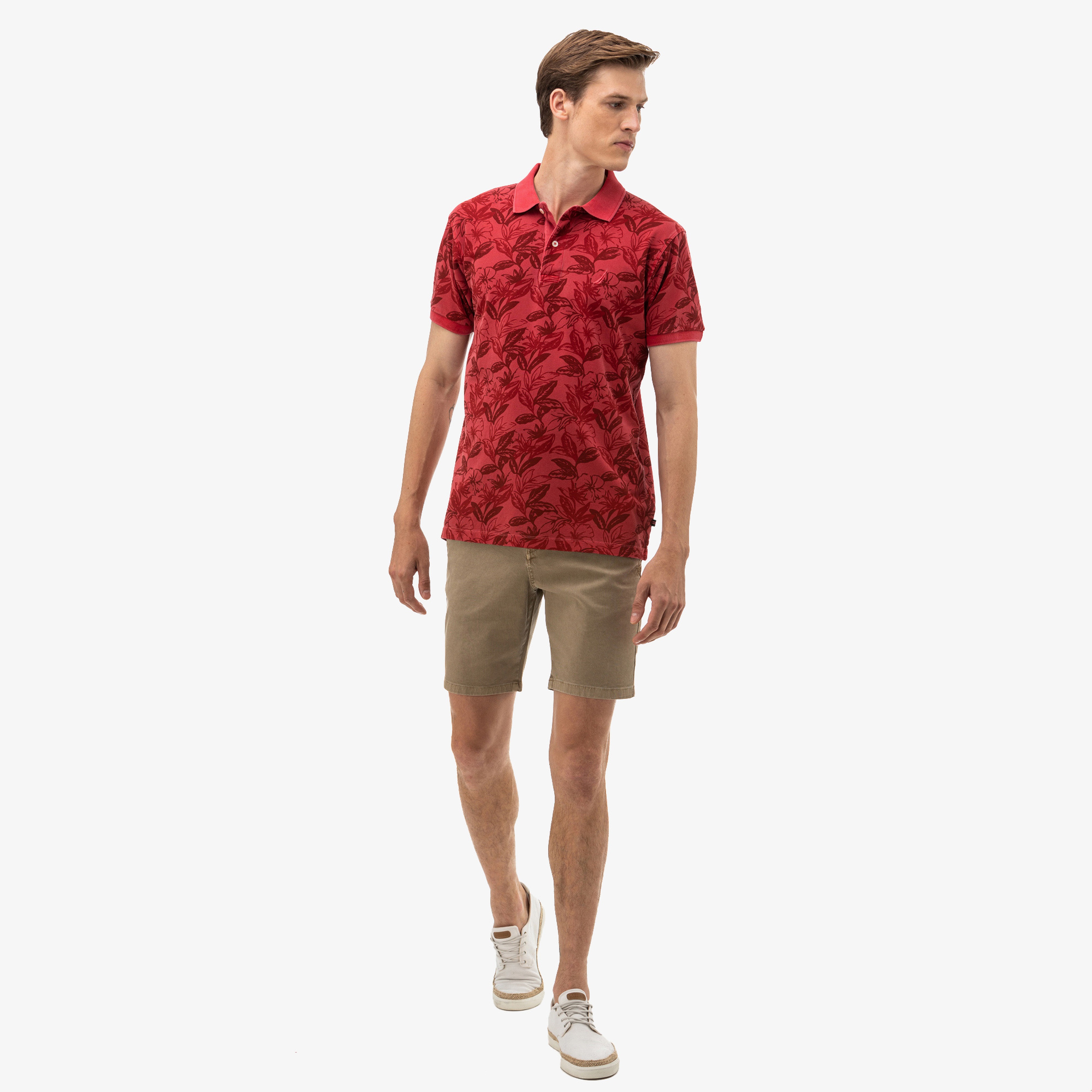 NAUTICA ERKEK SLIM FIT BEJ BERMUDA ŞORT