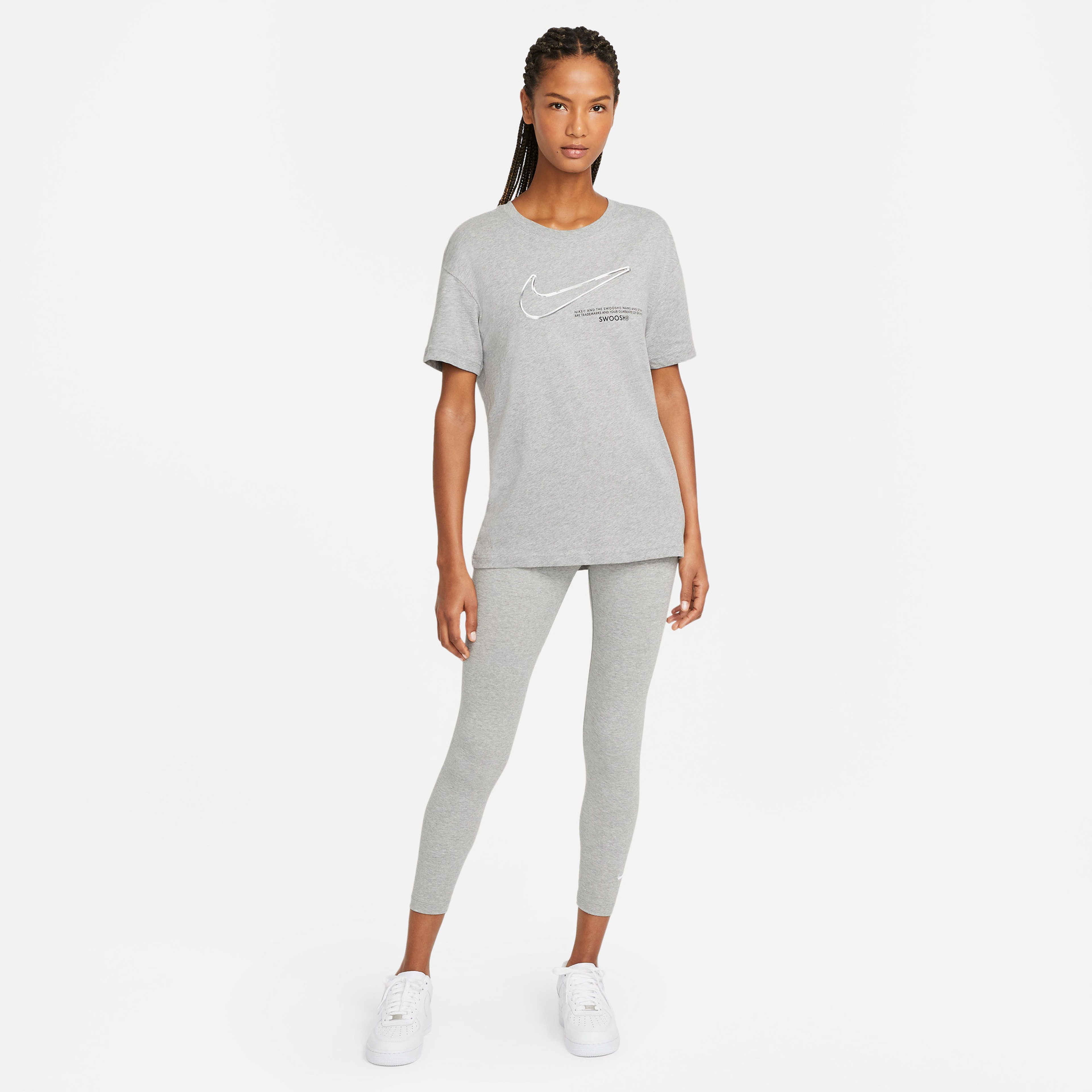 Nike Sportswear Essential Kadın Gri Tayt