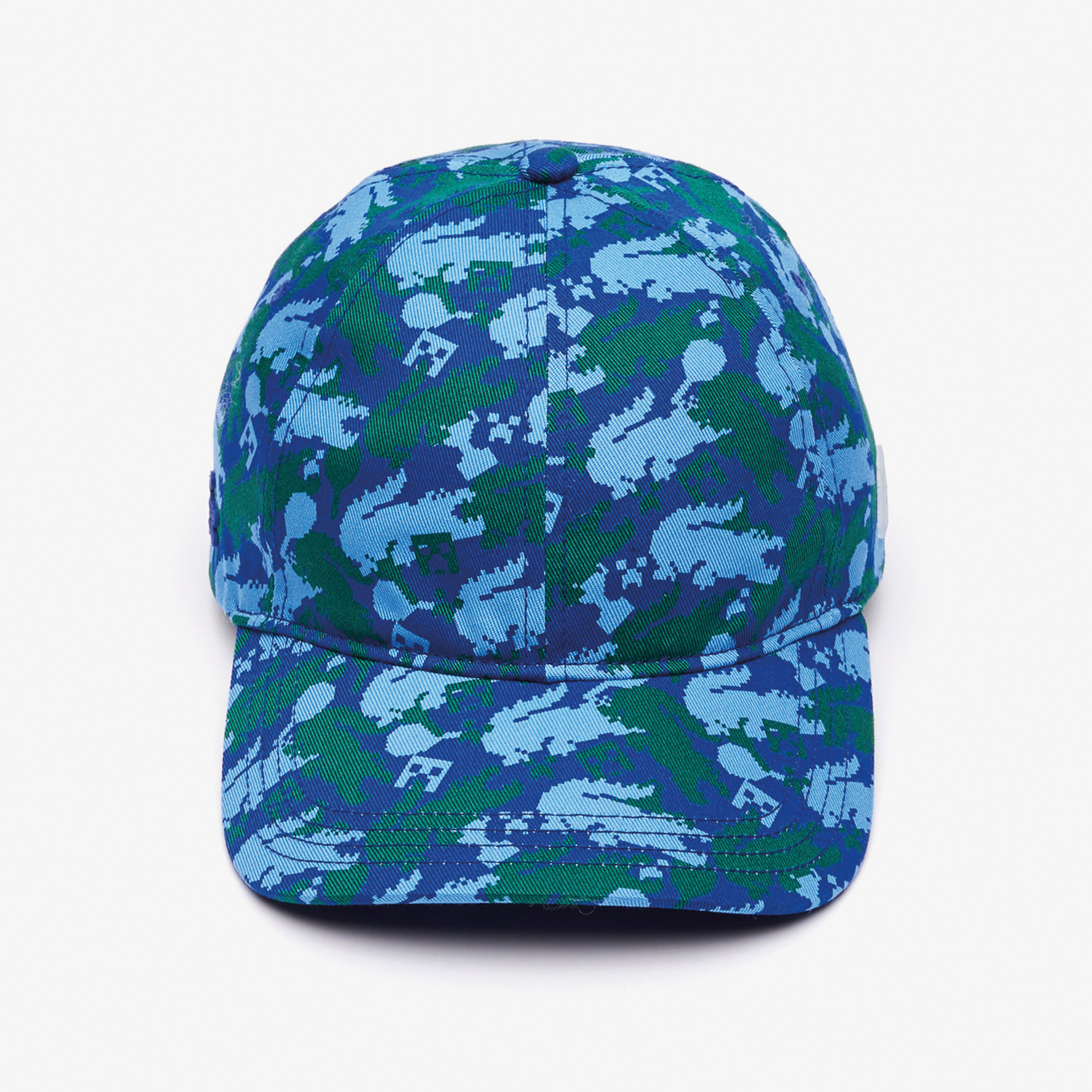 Lacoste X Minecraft Unisex Desenli Mavi Şapka