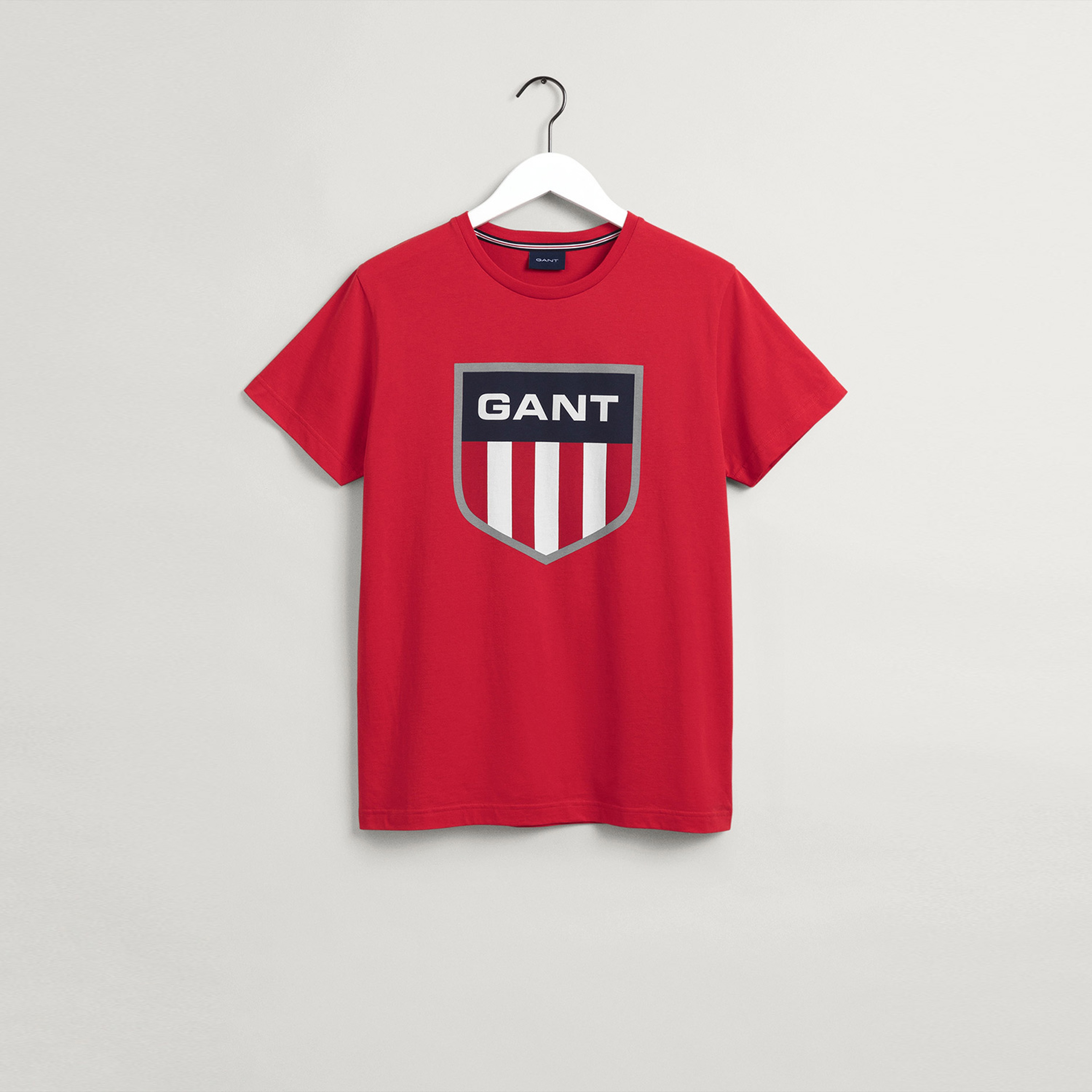 Gant Erkek Kırmızı Regular Fit Logolu T-shirt