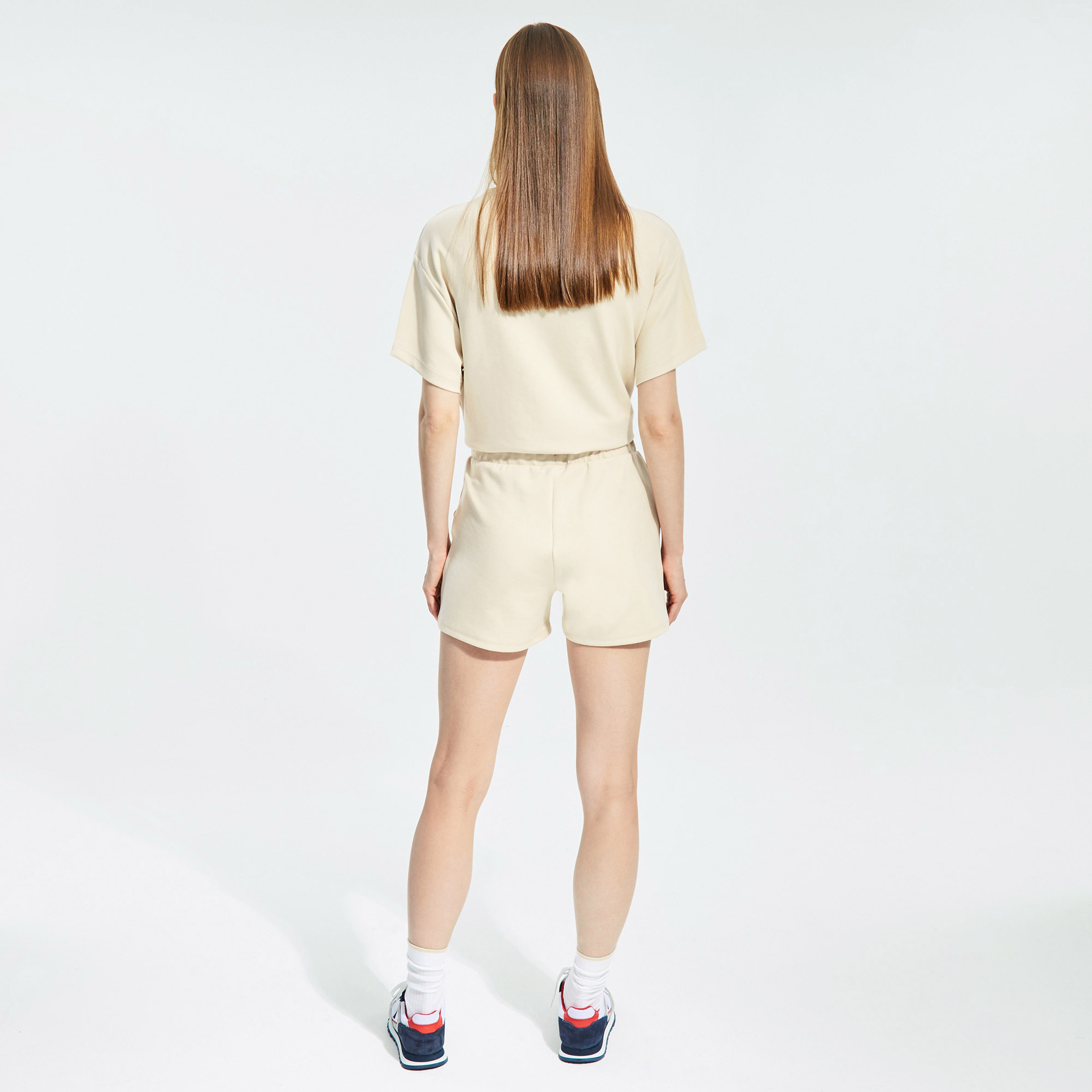 Nautica Kadın Bej Oversize Şort