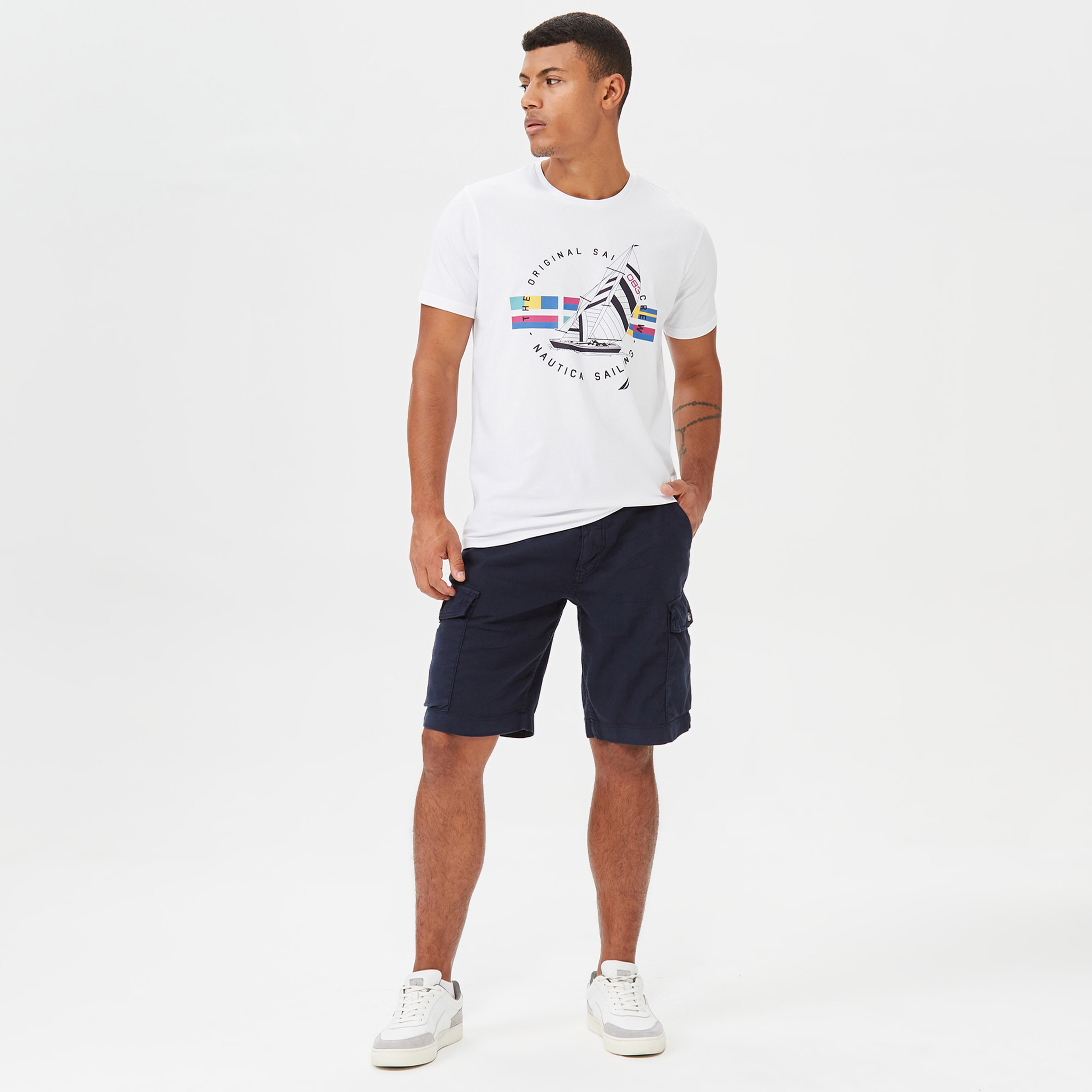 NAUTICA ERKEK LACİVERT BERMUDA ŞORT