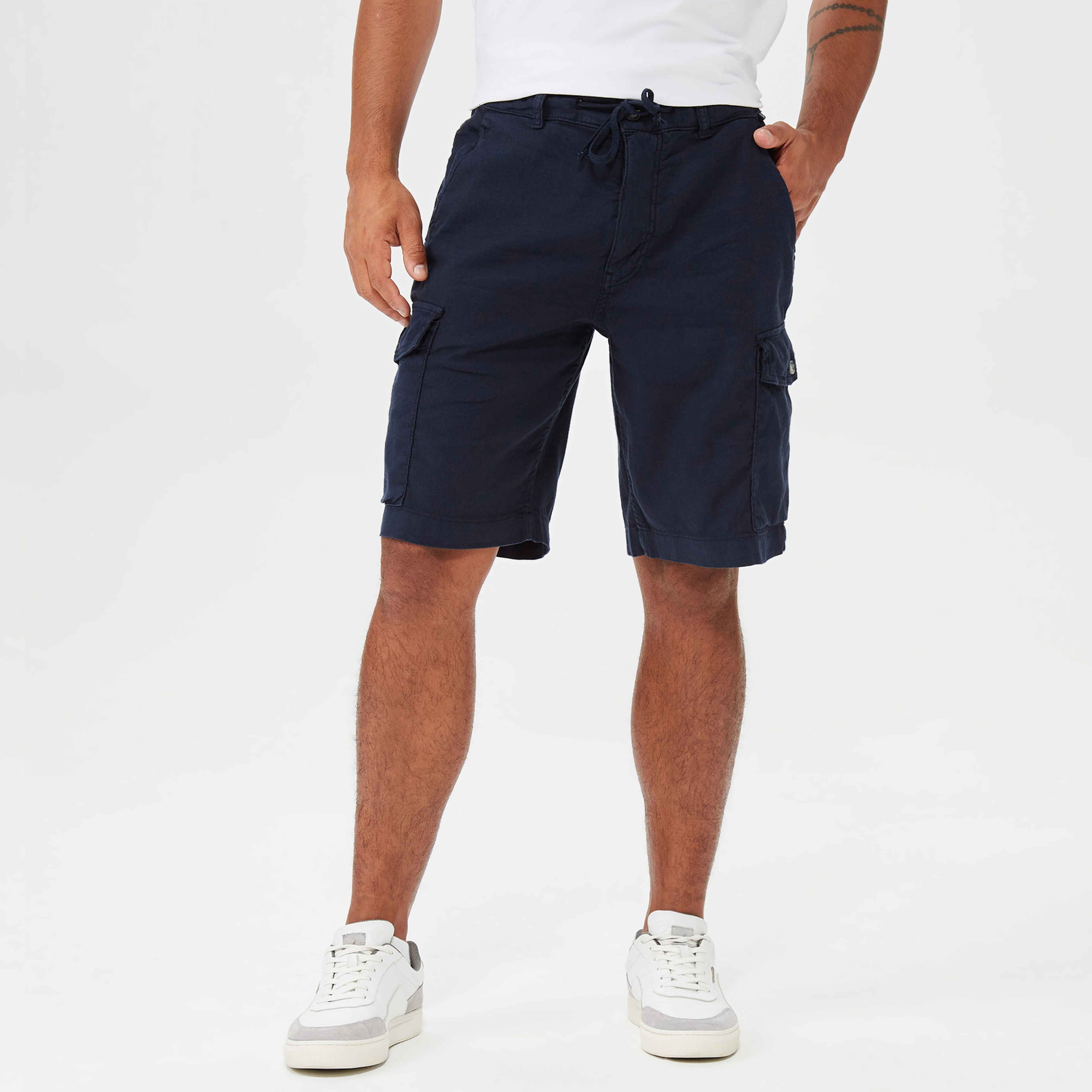 NAUTICA ERKEK LACİVERT BERMUDA ŞORT