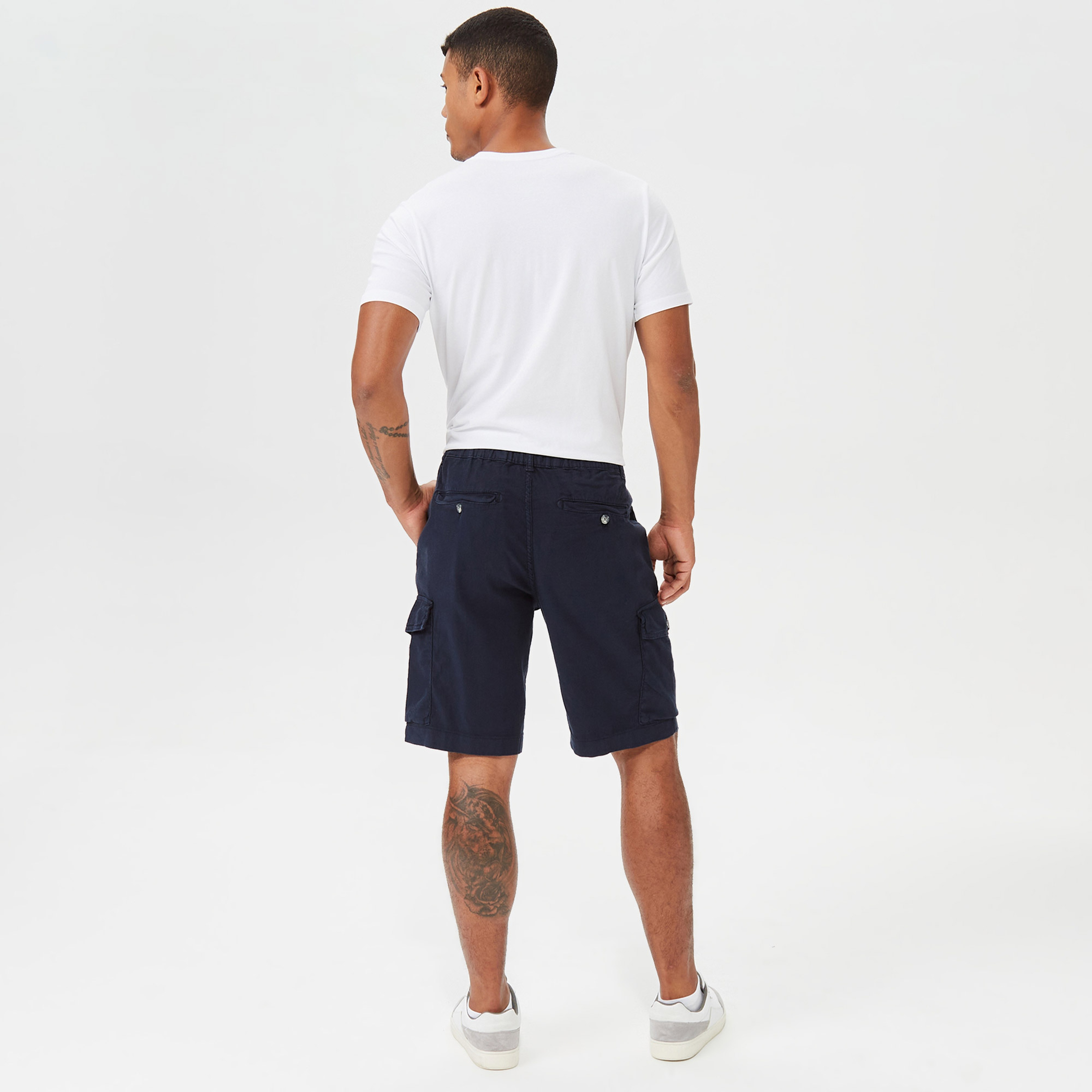 NAUTICA ERKEK LACİVERT BERMUDA ŞORT