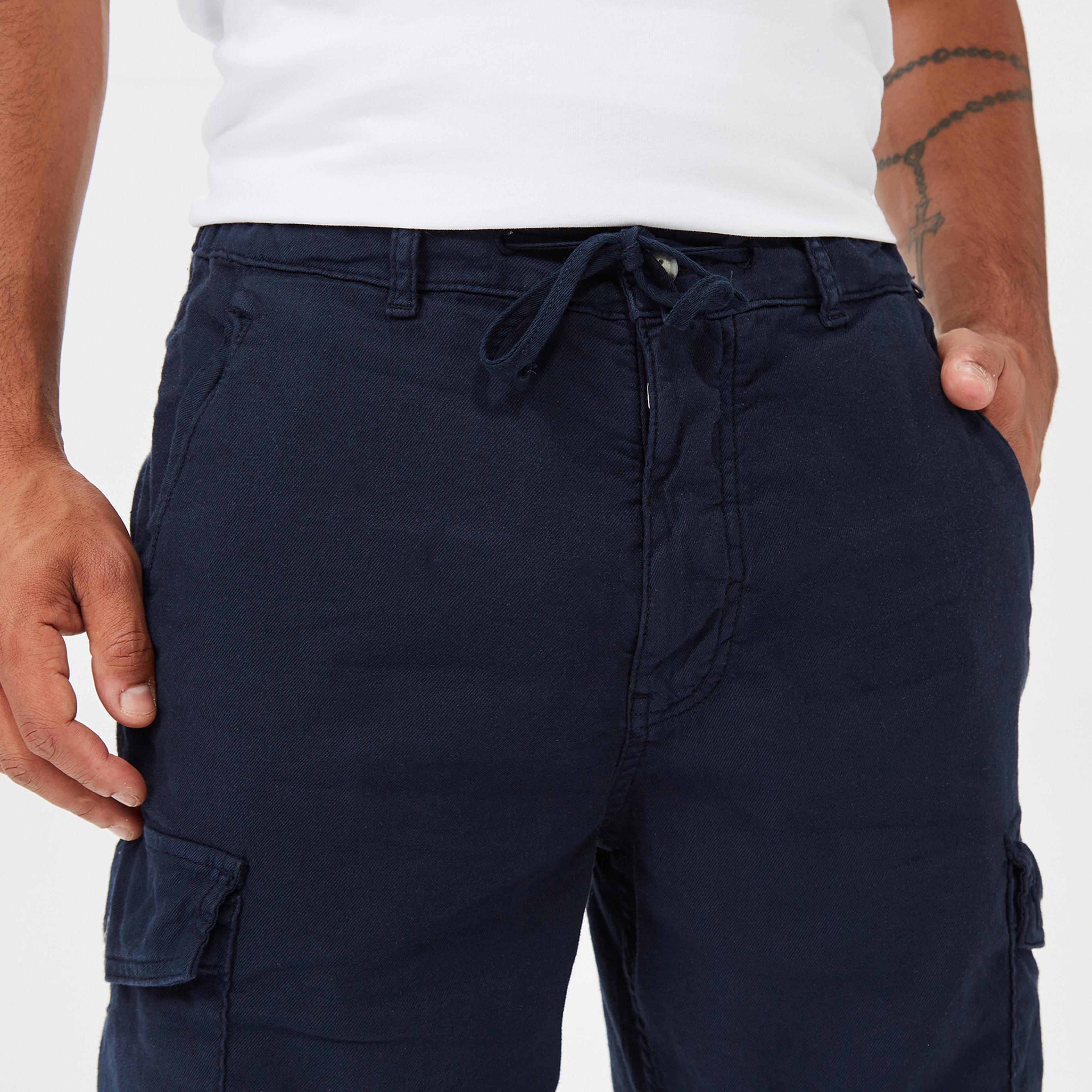 NAUTICA ERKEK LACİVERT BERMUDA ŞORT