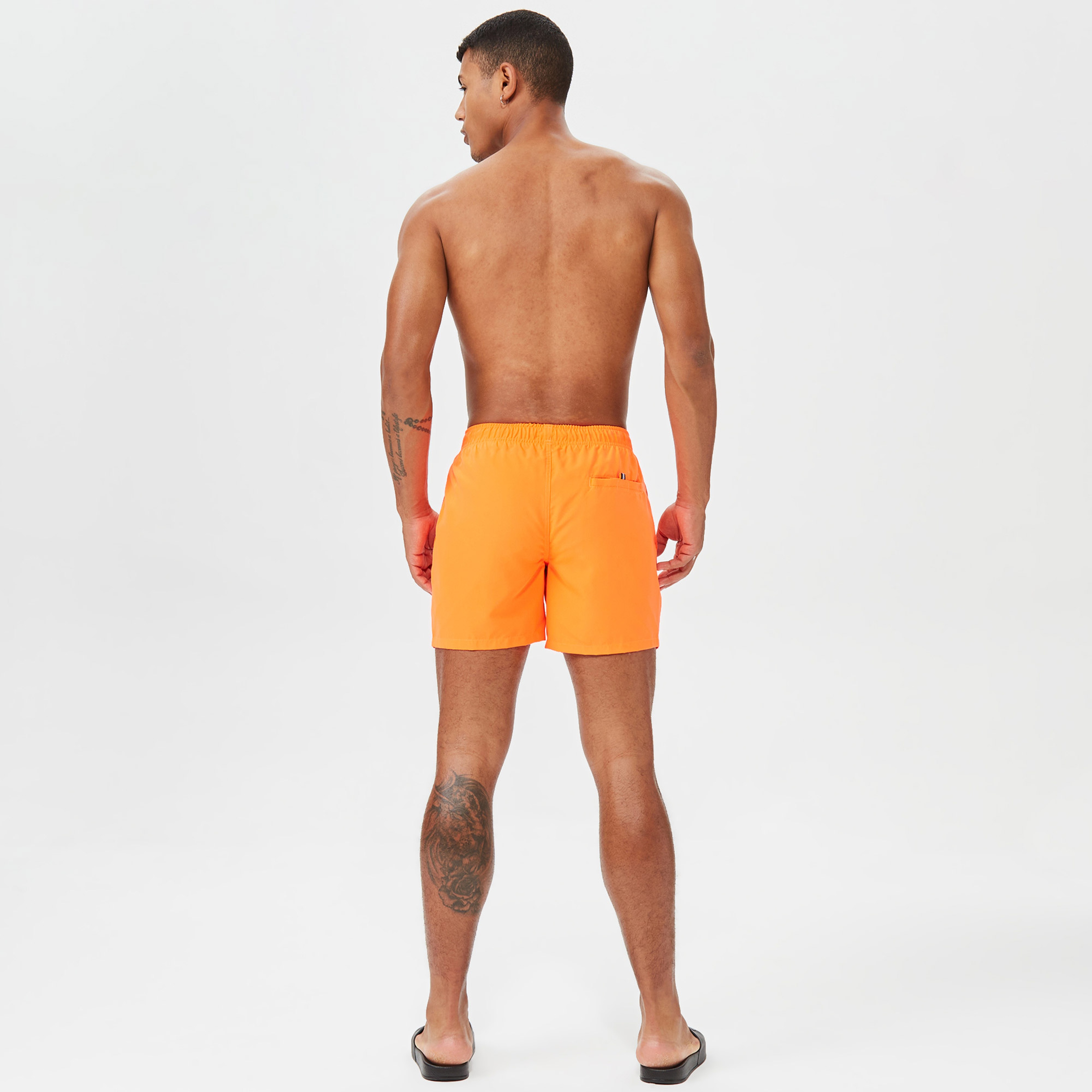 Nautica Erkek Turuncu Standart Fit Mayo Şort