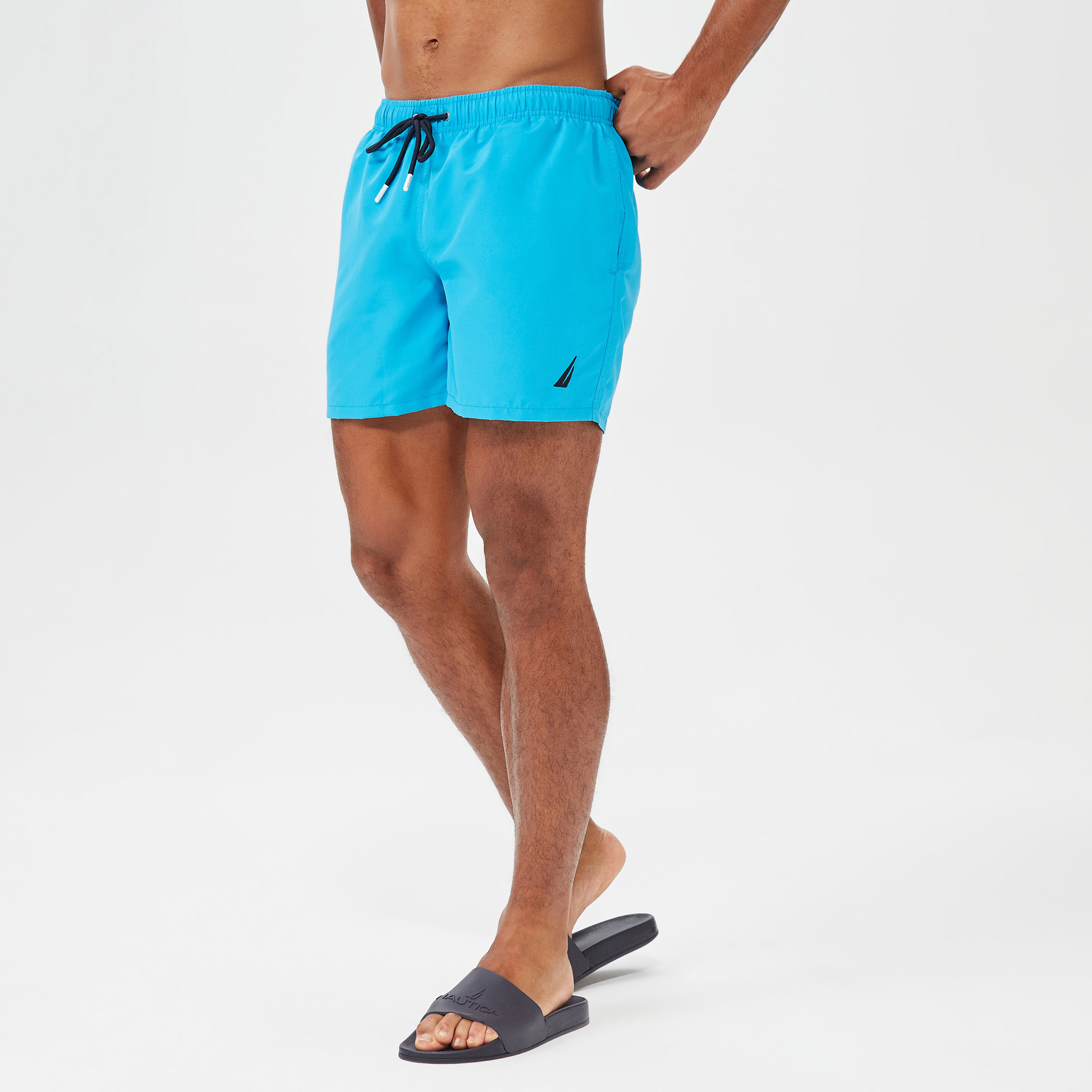 NAUTICA ERKEK MAVİ STANDART FIT MAYO ŞORT