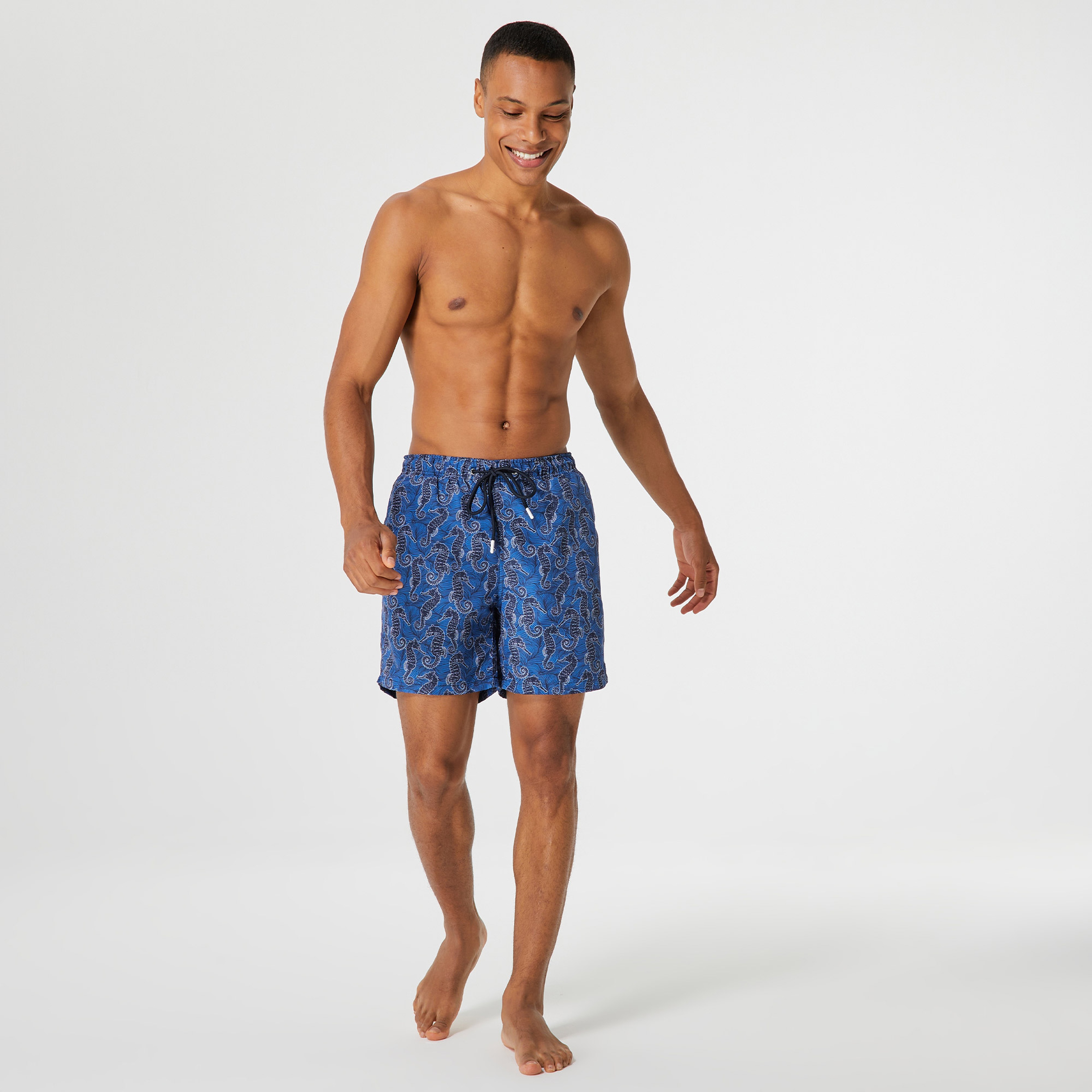 Nautica Erkek Mavi Standart Fit Deniz Şortu