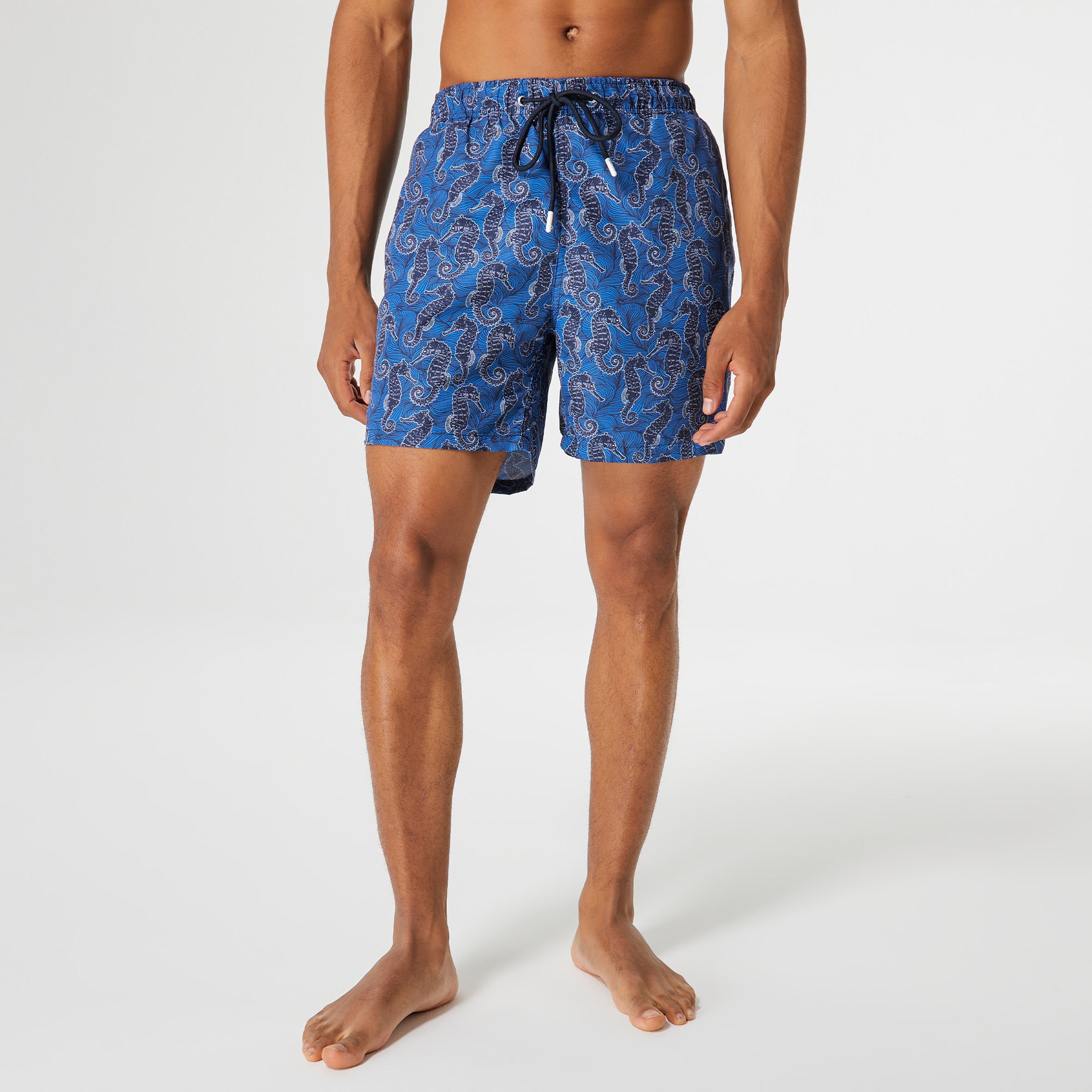 Nautica Erkek Mavi Standart Fit Deniz Şortu