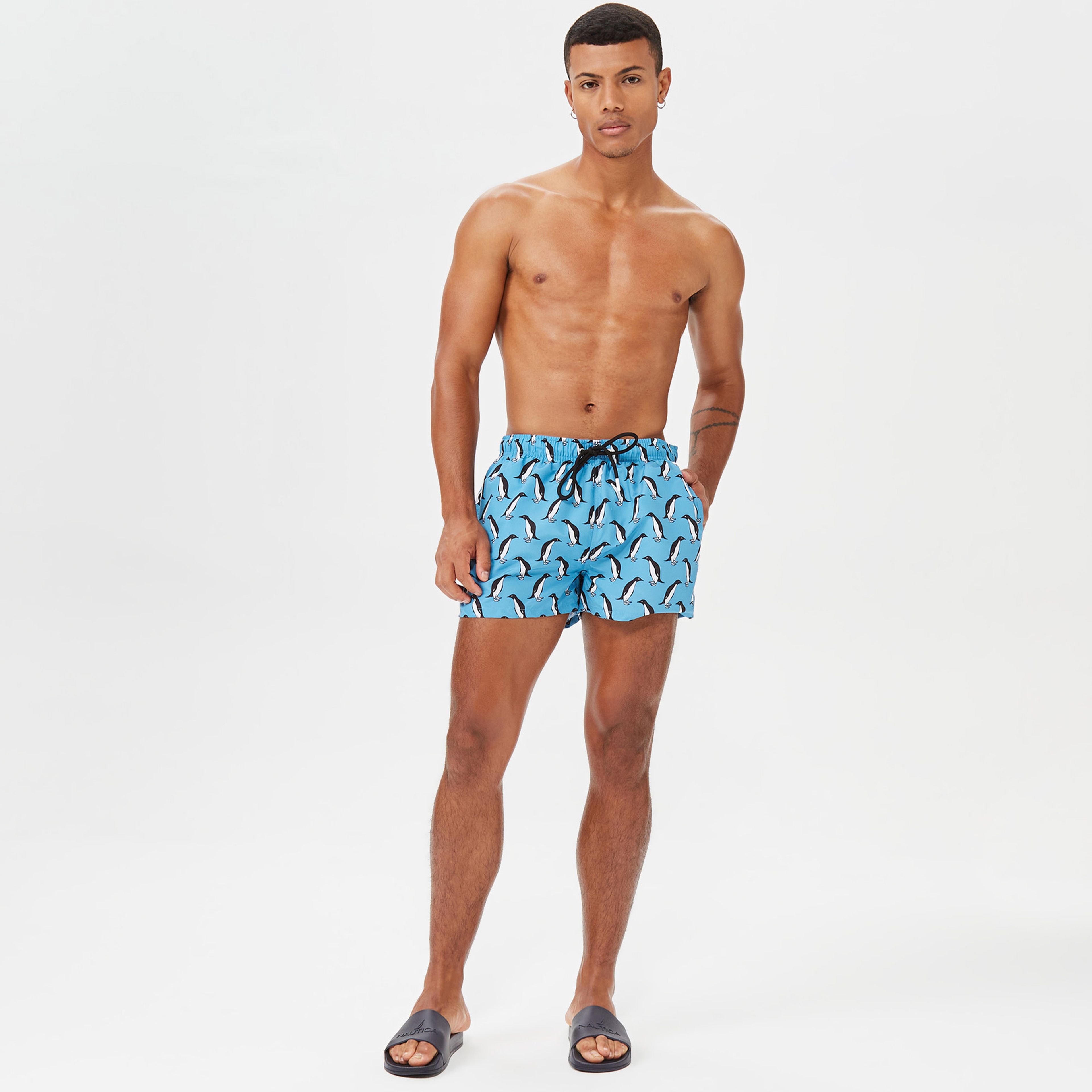 Nautica Erkek Mavi Mayo Şort