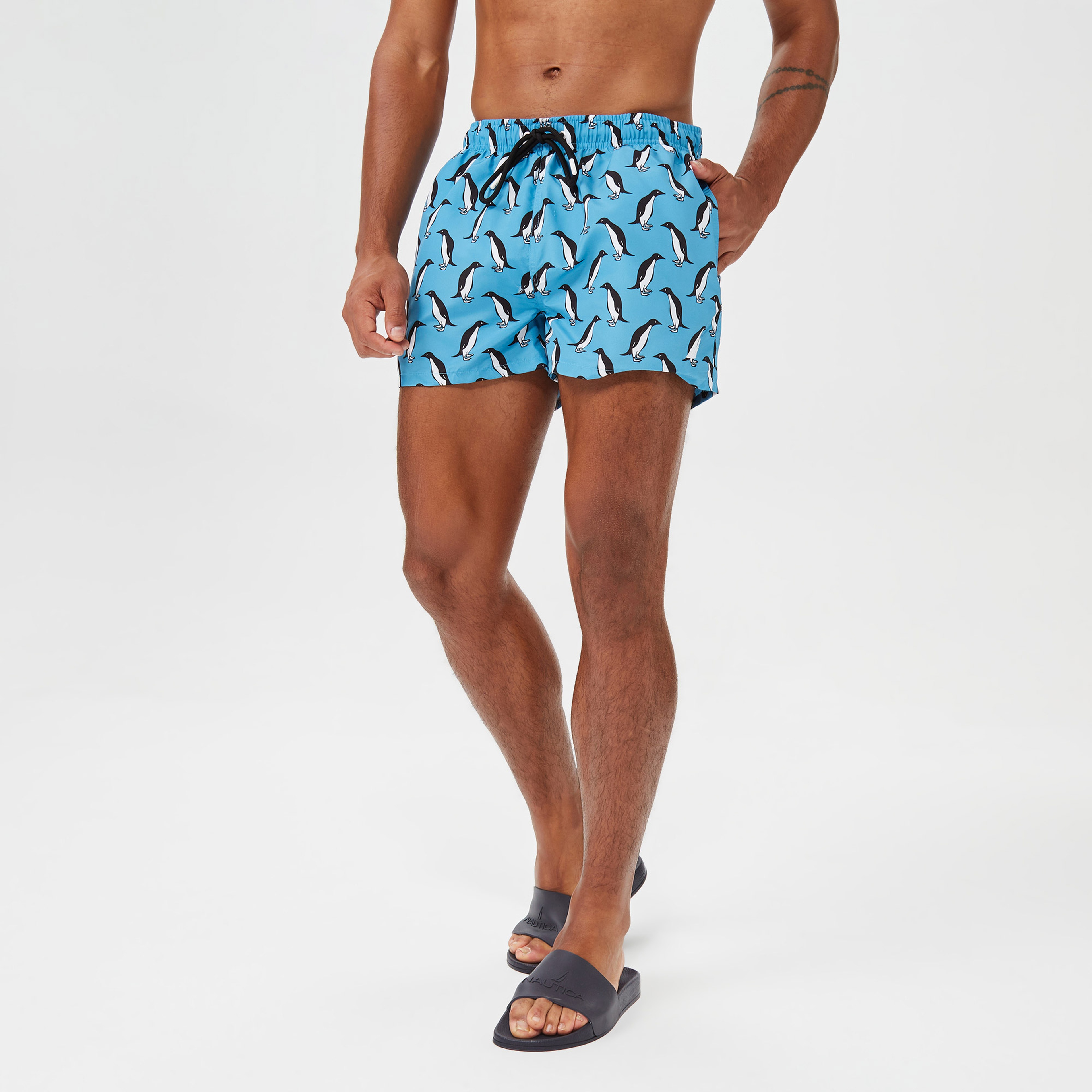 Nautica Erkek Mavi Mayo Şort