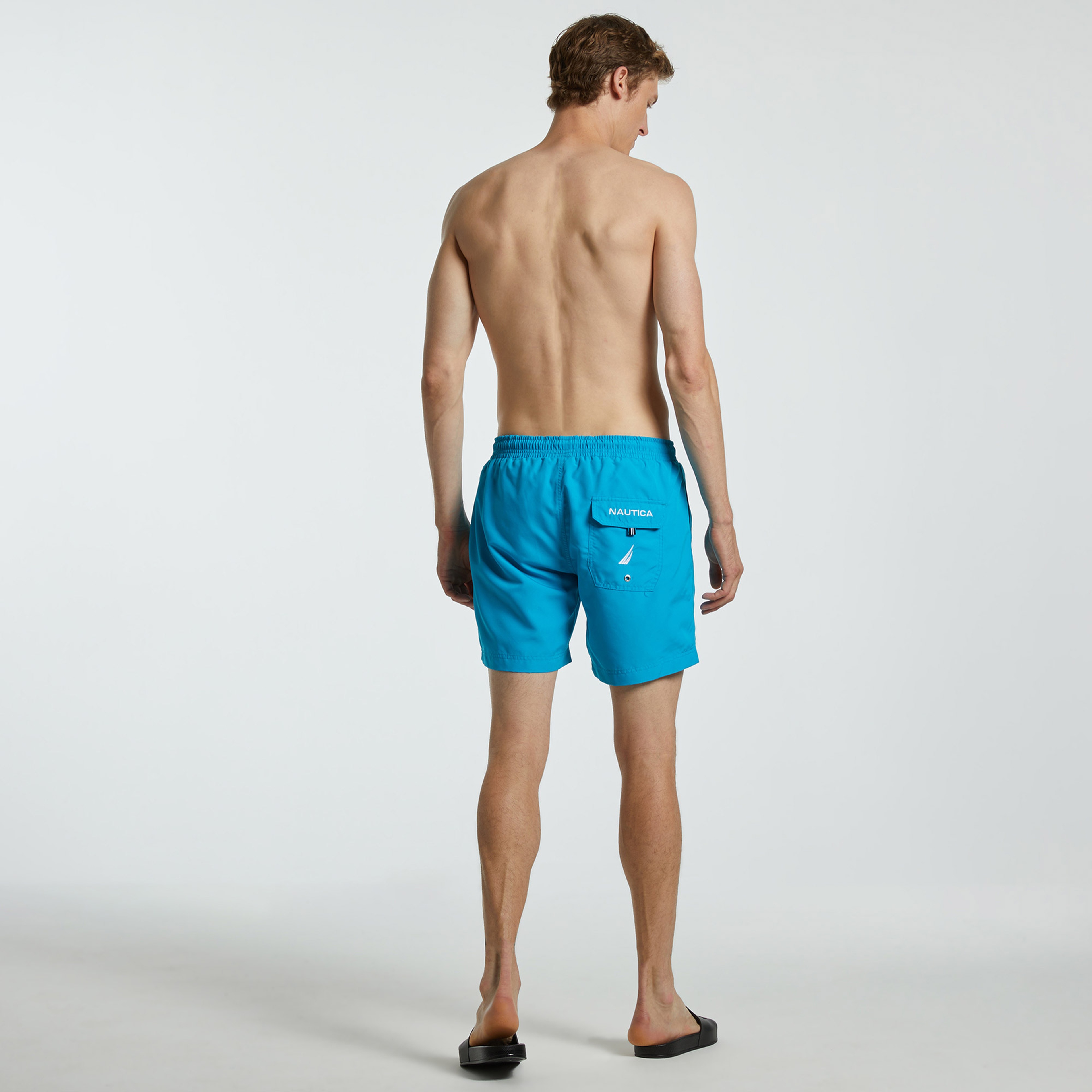 Nautica Erkek Mavi Standart Fit Mayo Şort