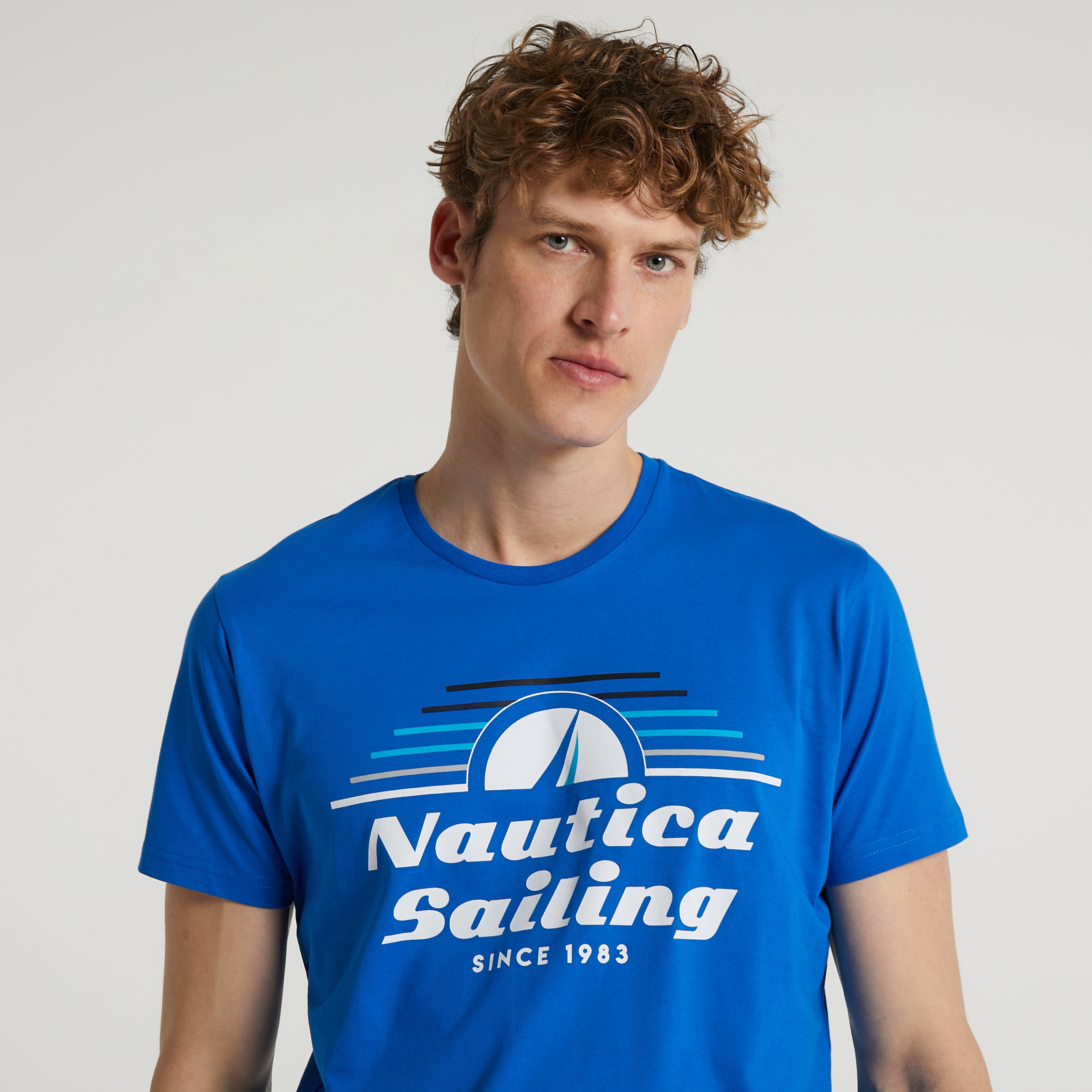 Nautica Standart Fit Erkek Mavi T-shirt