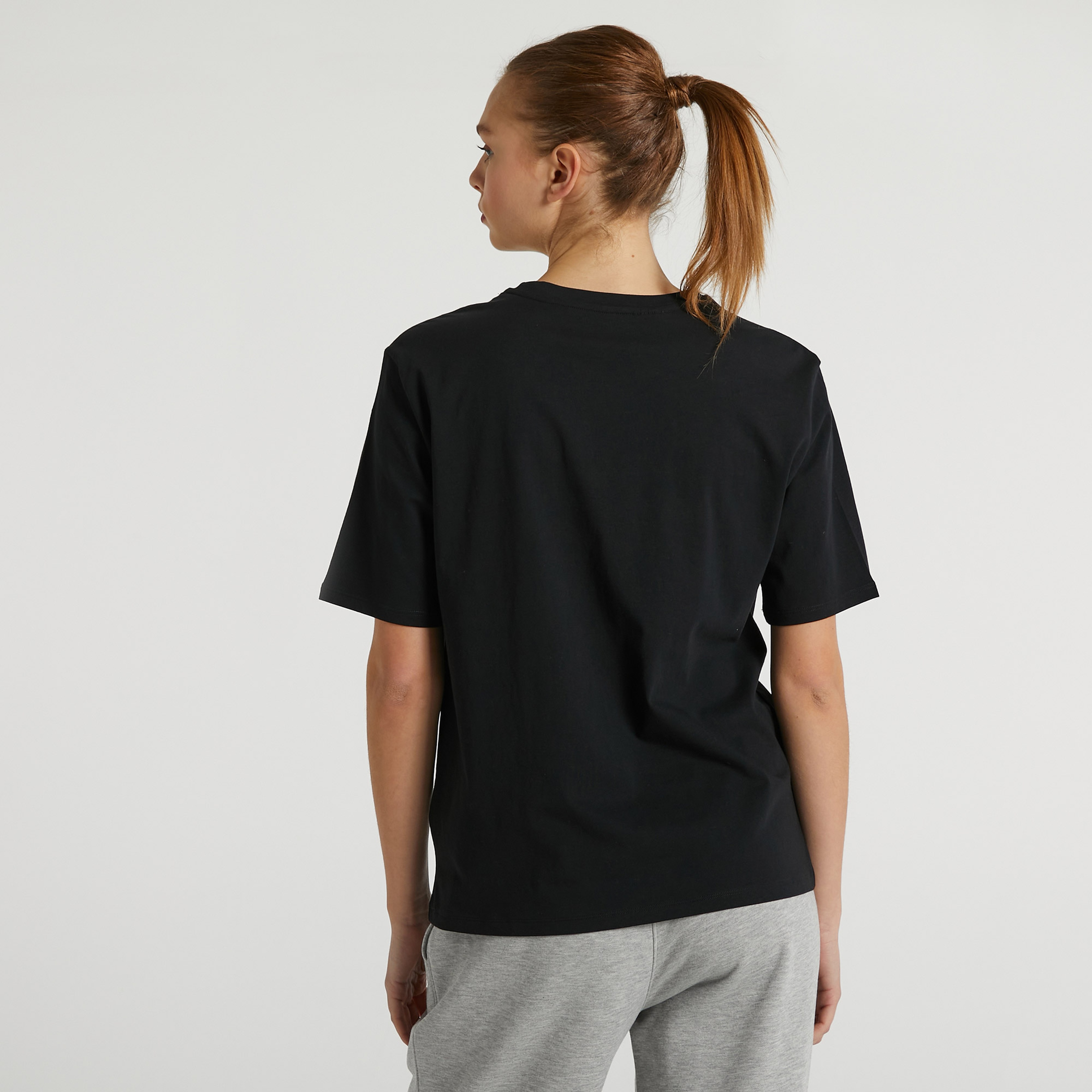 Nautica Oversize Kısa Kollu Kadın Siyah T-shirt