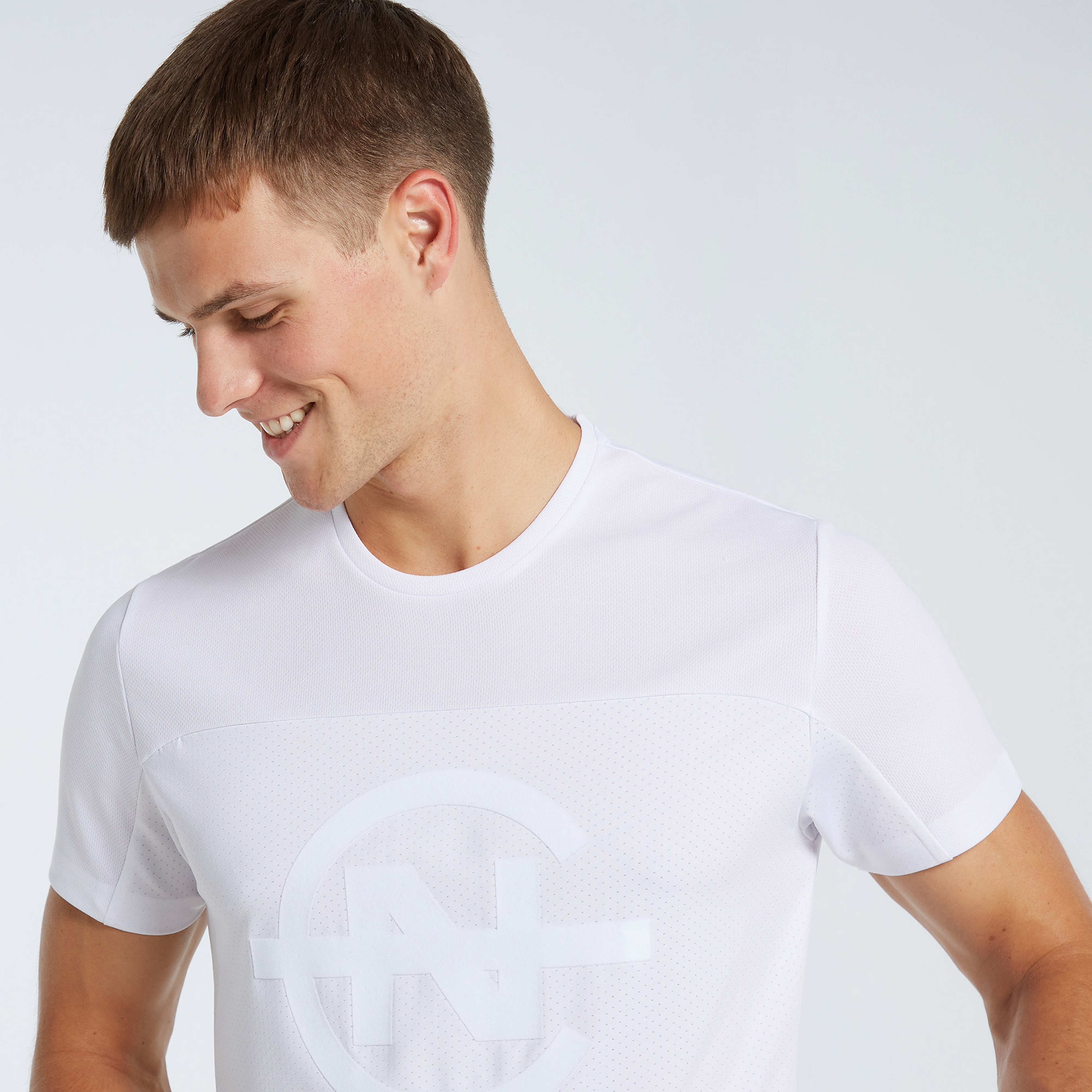 NAUTICA ERKEK BEYAZ STANDART FIT KISA KOLLU T-SHIRT