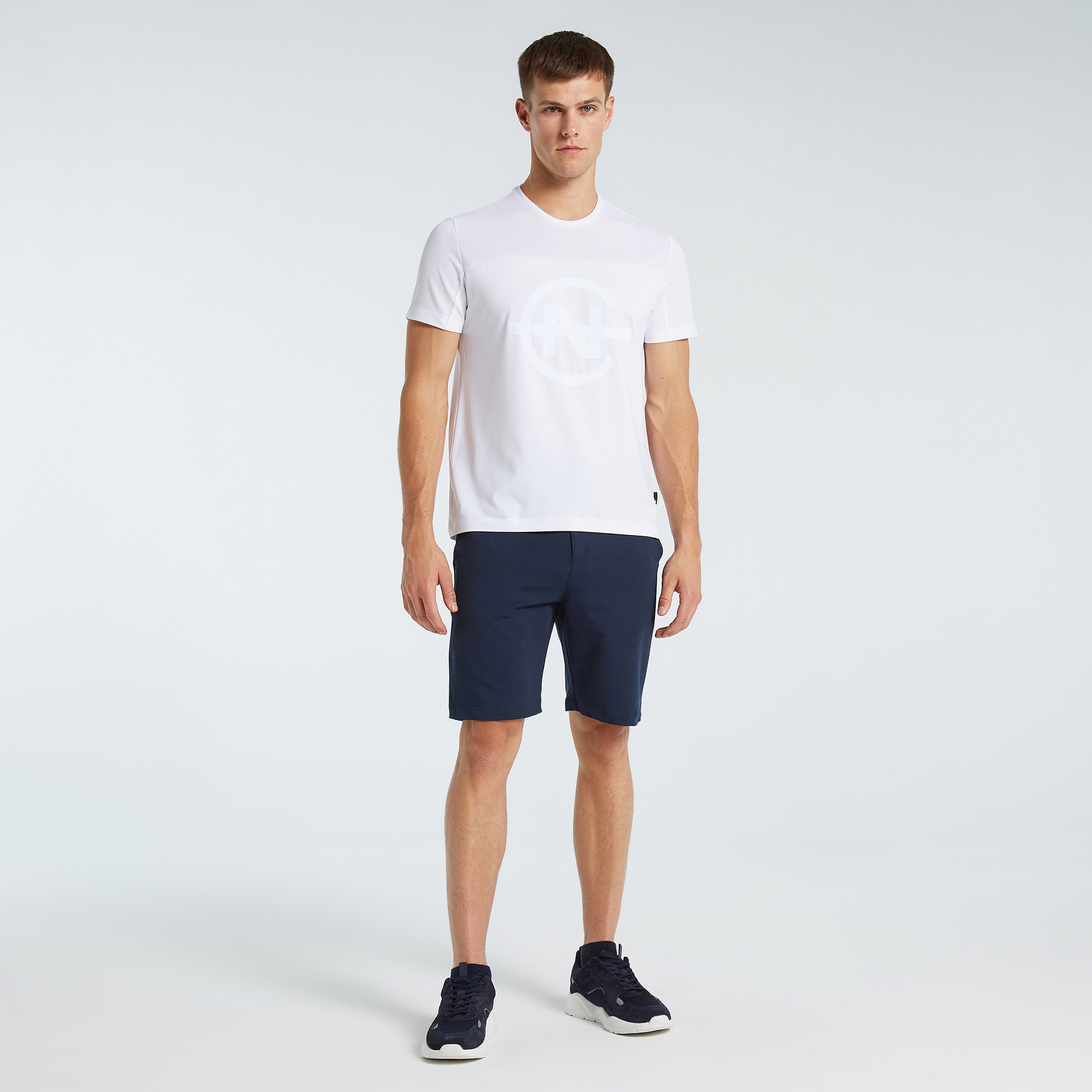 NAUTICA ERKEK BEYAZ STANDART FIT KISA KOLLU T-SHIRT