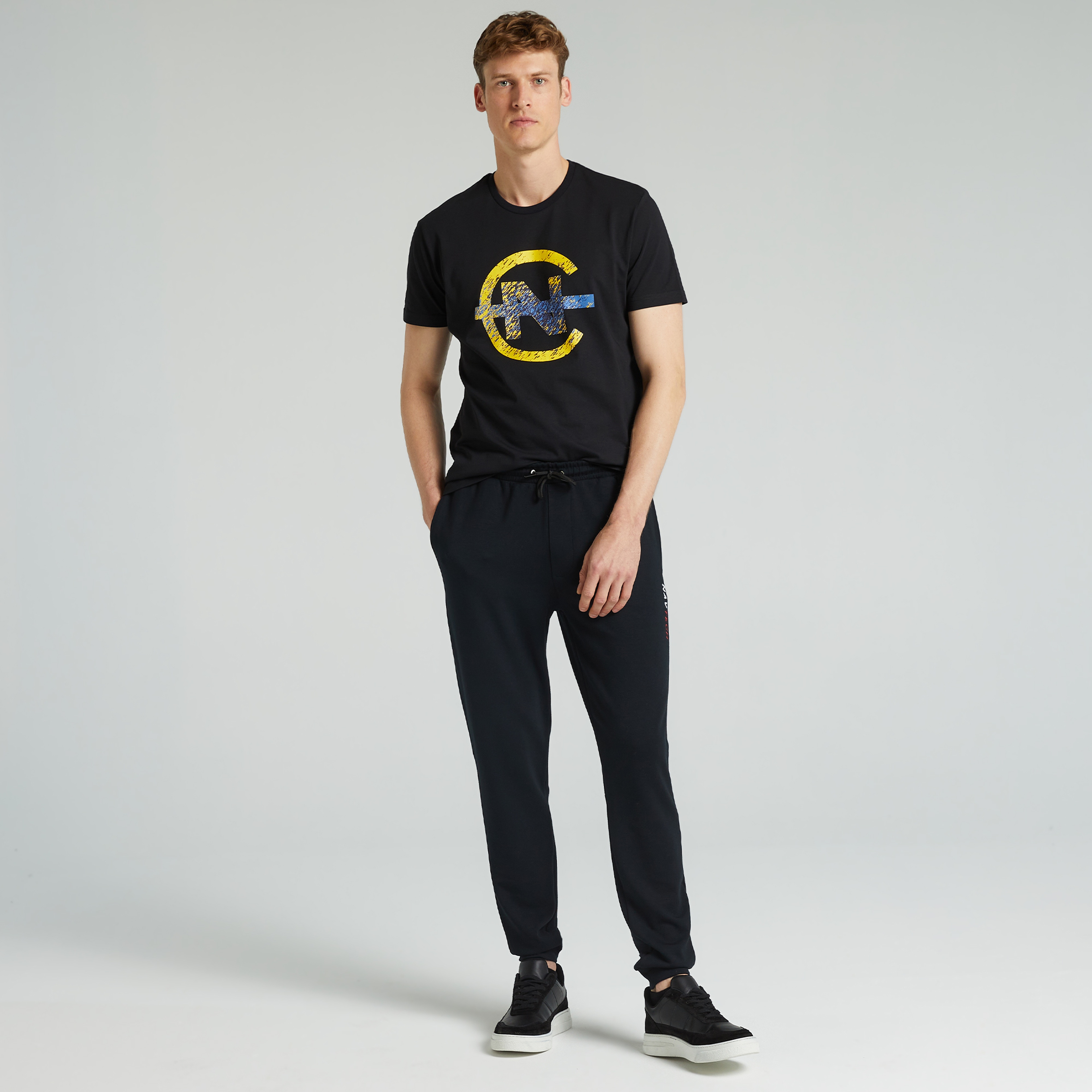 NAUTICA ERKEK SİYAH STANDART FIT EŞOFMAN ALTI