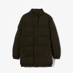 Lacoste Kadın Dik Yaka Kapitone Haki Mont