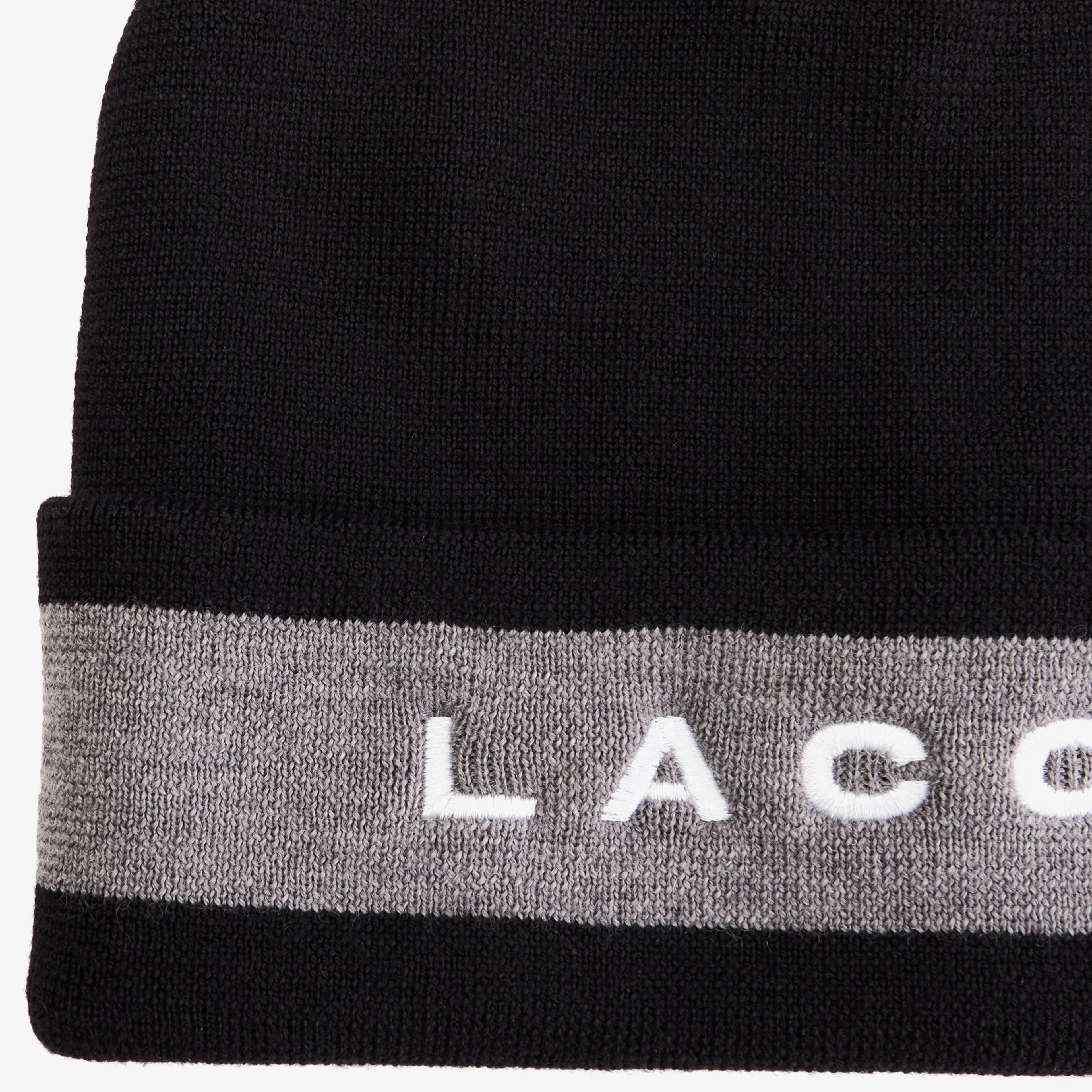 Lacoste Erkek Yün Siyah Bere