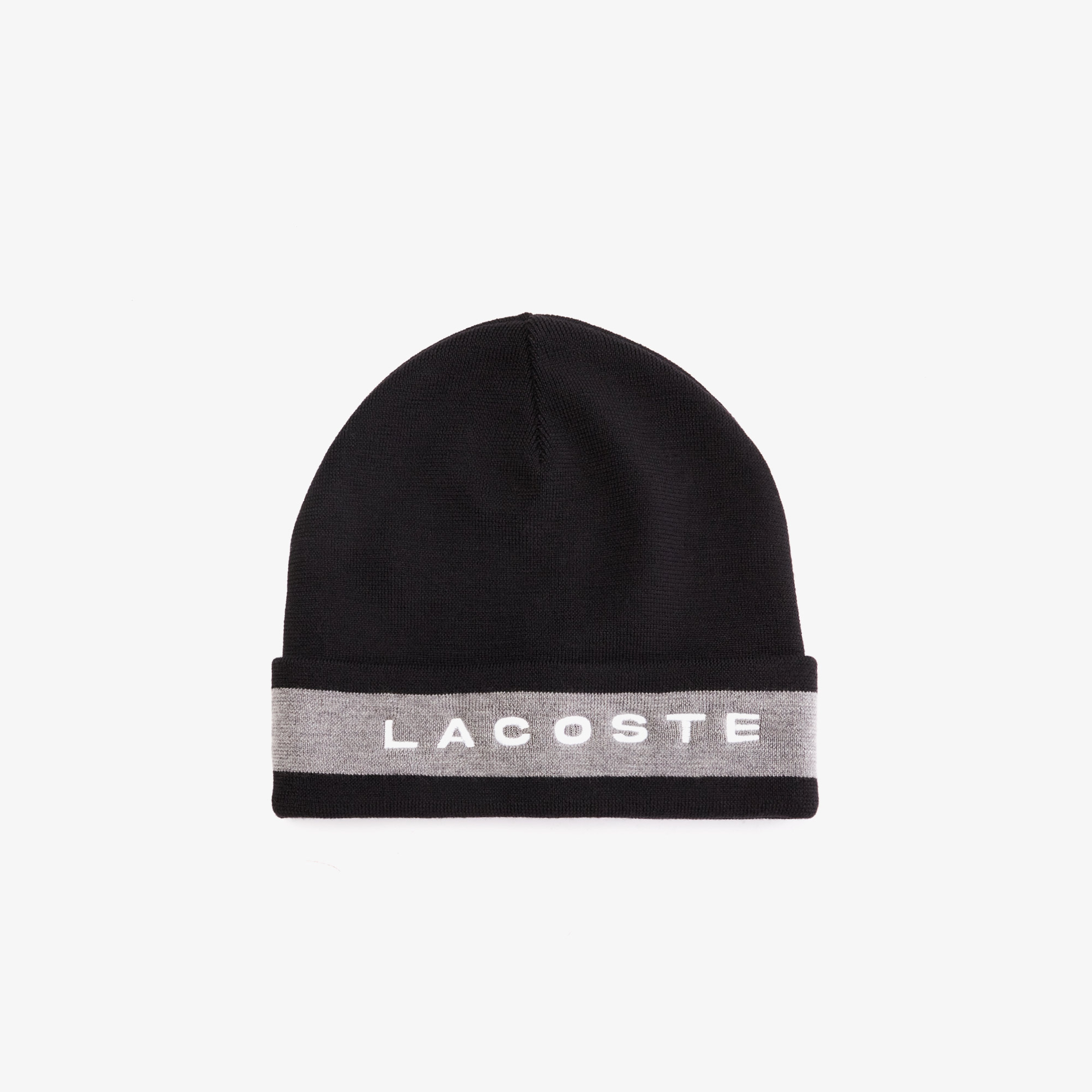 Lacoste Erkek Yün Siyah Bere