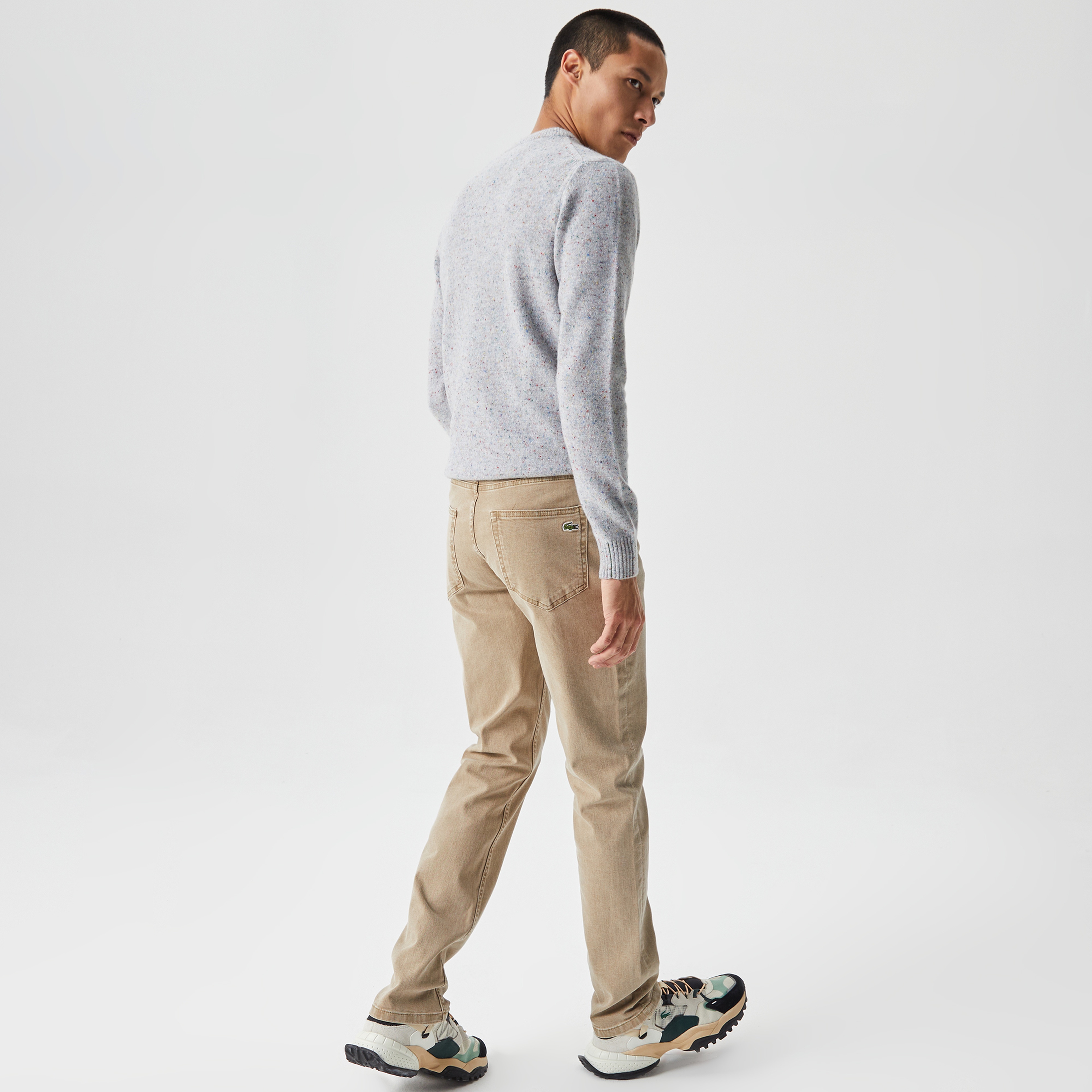 Lacoste Erkek Regular Fit Denim Yeşil Pantolon