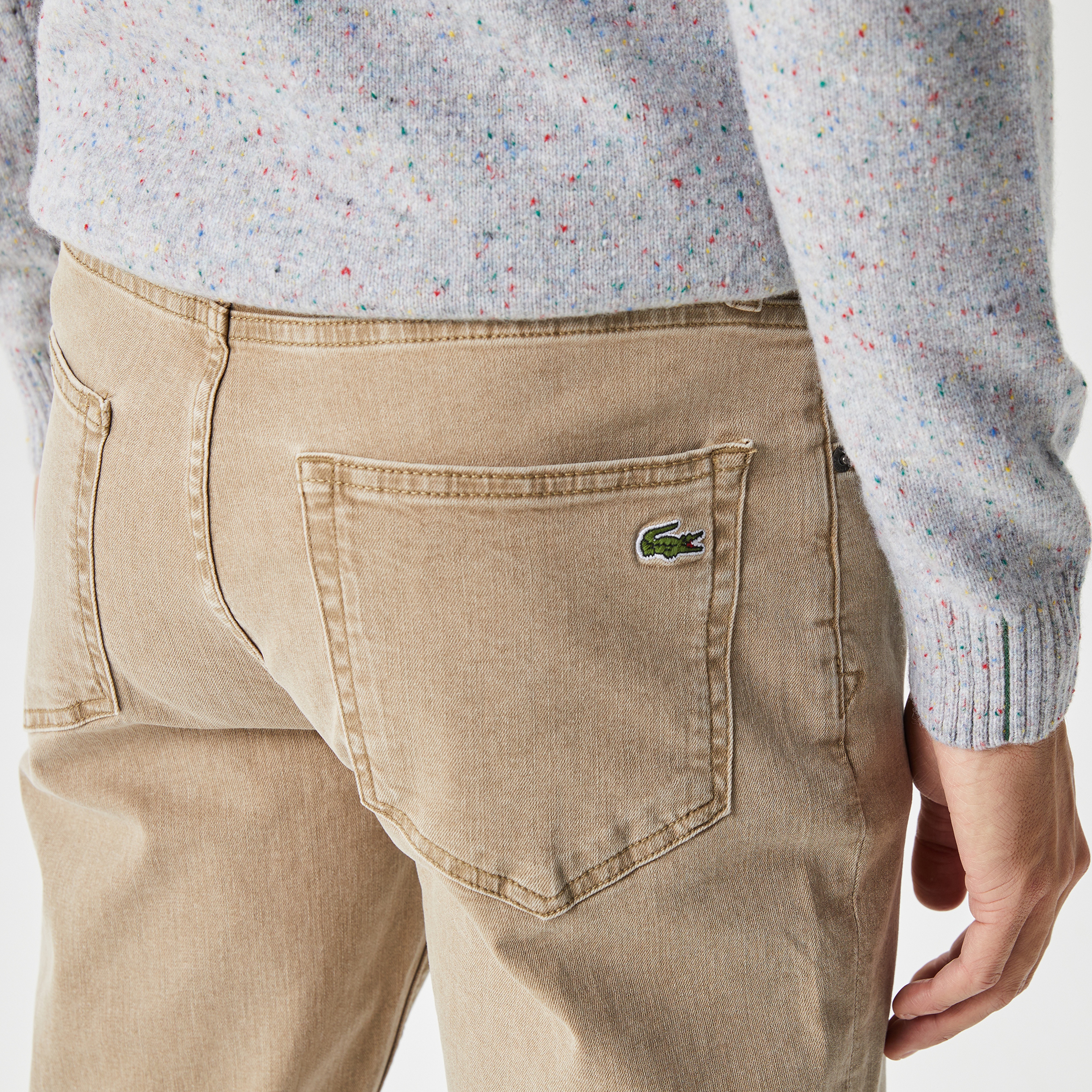 Lacoste Erkek Regular Fit Denim Yeşil Pantolon