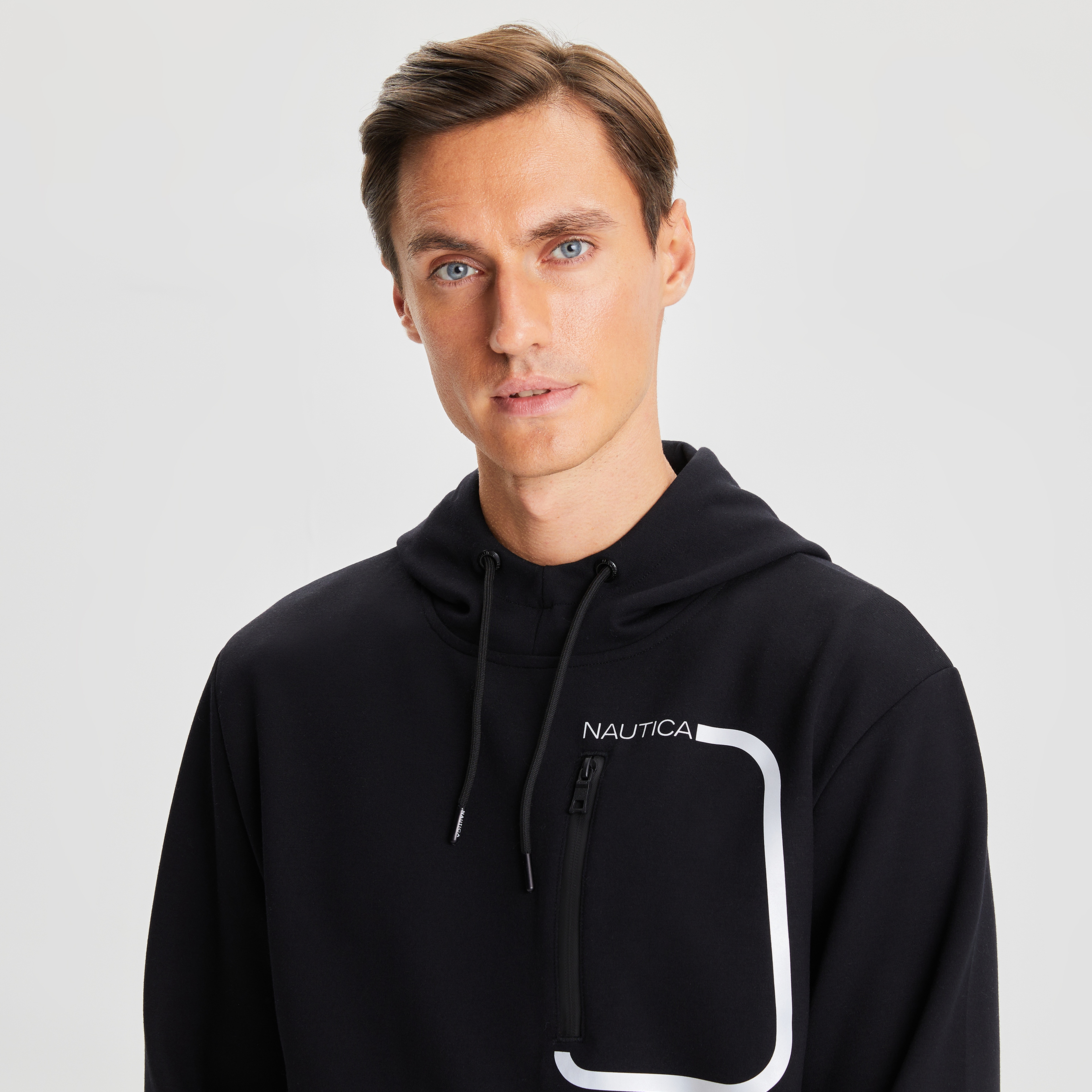 NAUTICA ERKEK SİYAH STANDART FIT SWEATSHIRT