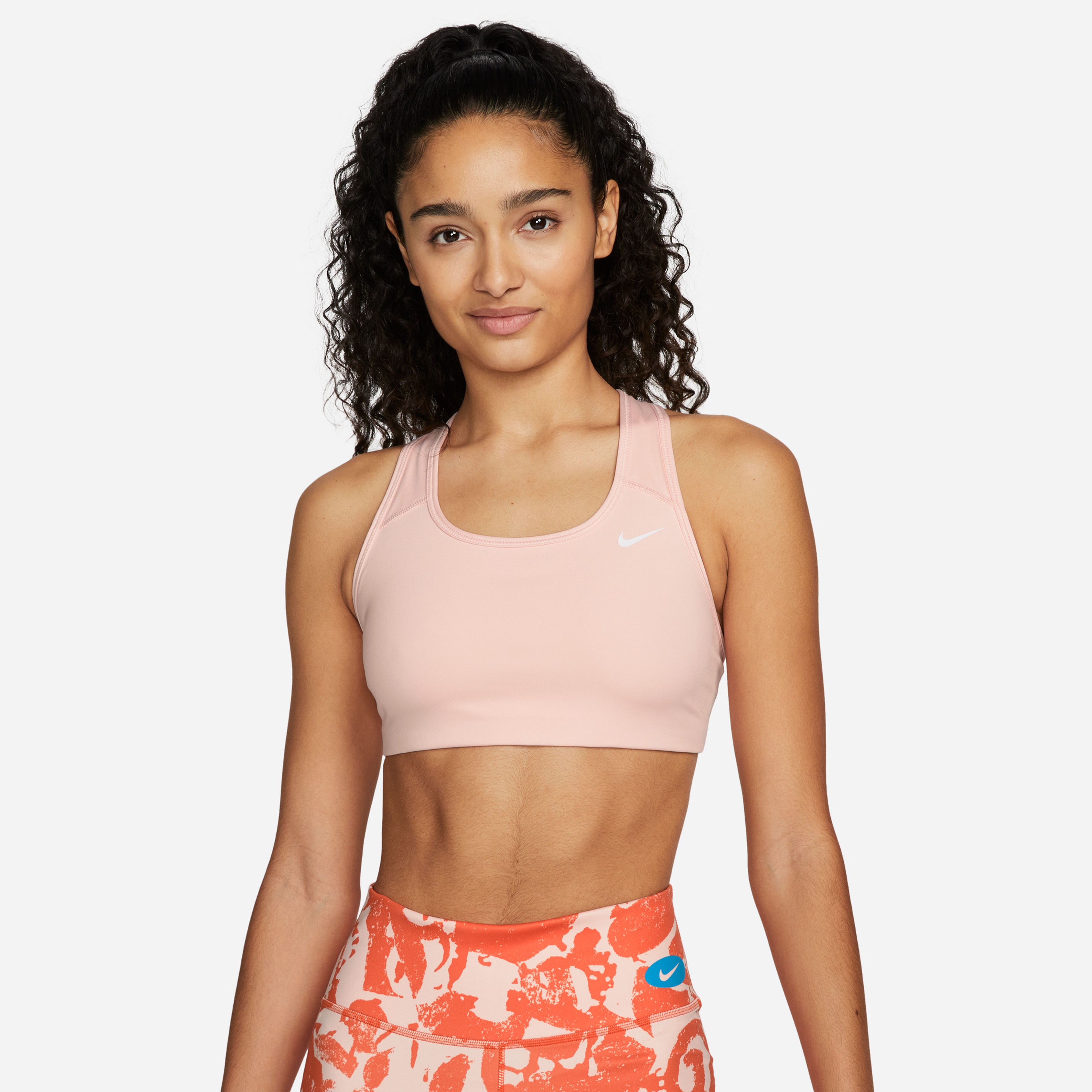 Nike Dri-FIT Swoosh Non-padded Kadın Pembe Bra