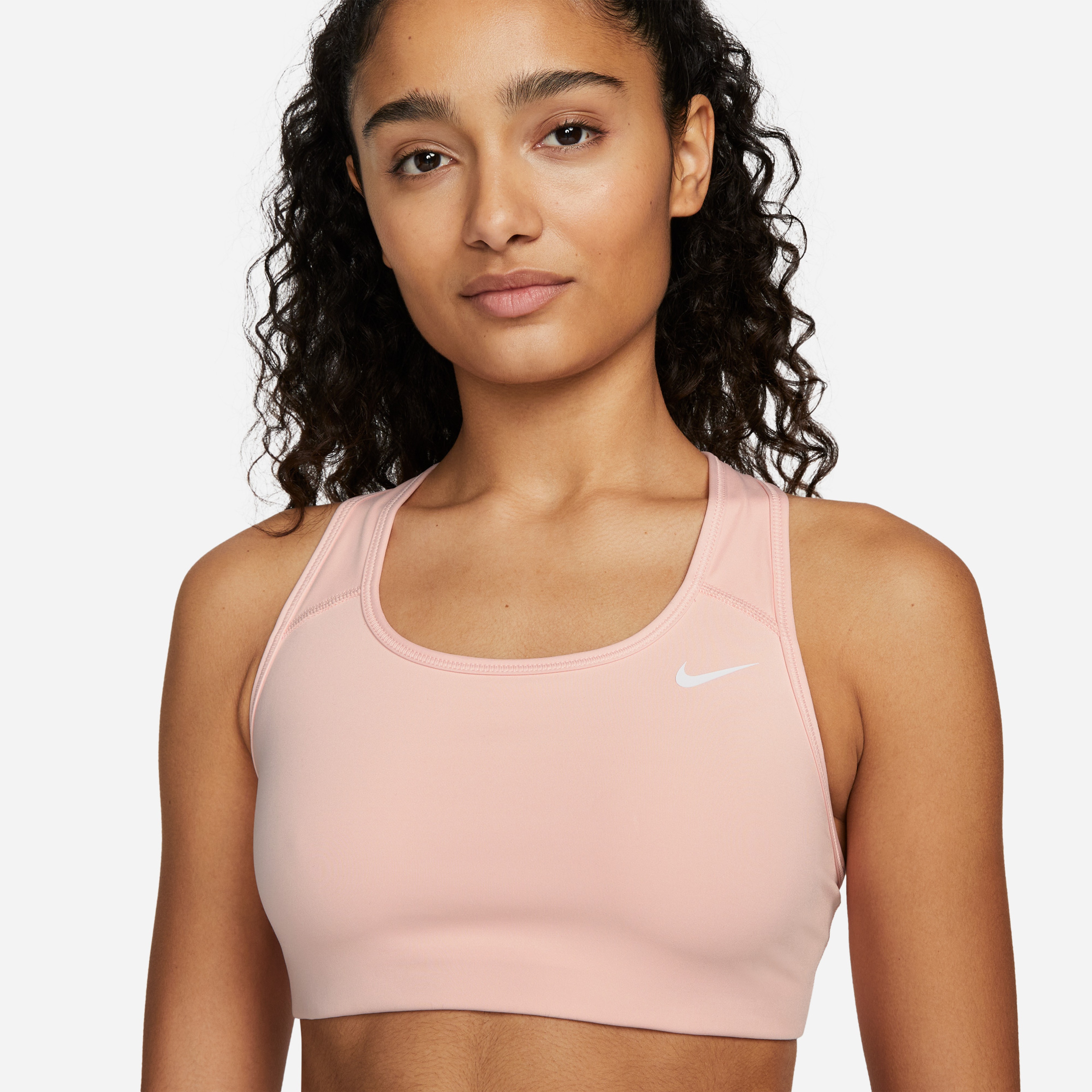 Nike Dri-FIT Swoosh Non-padded Kadın Pembe Bra