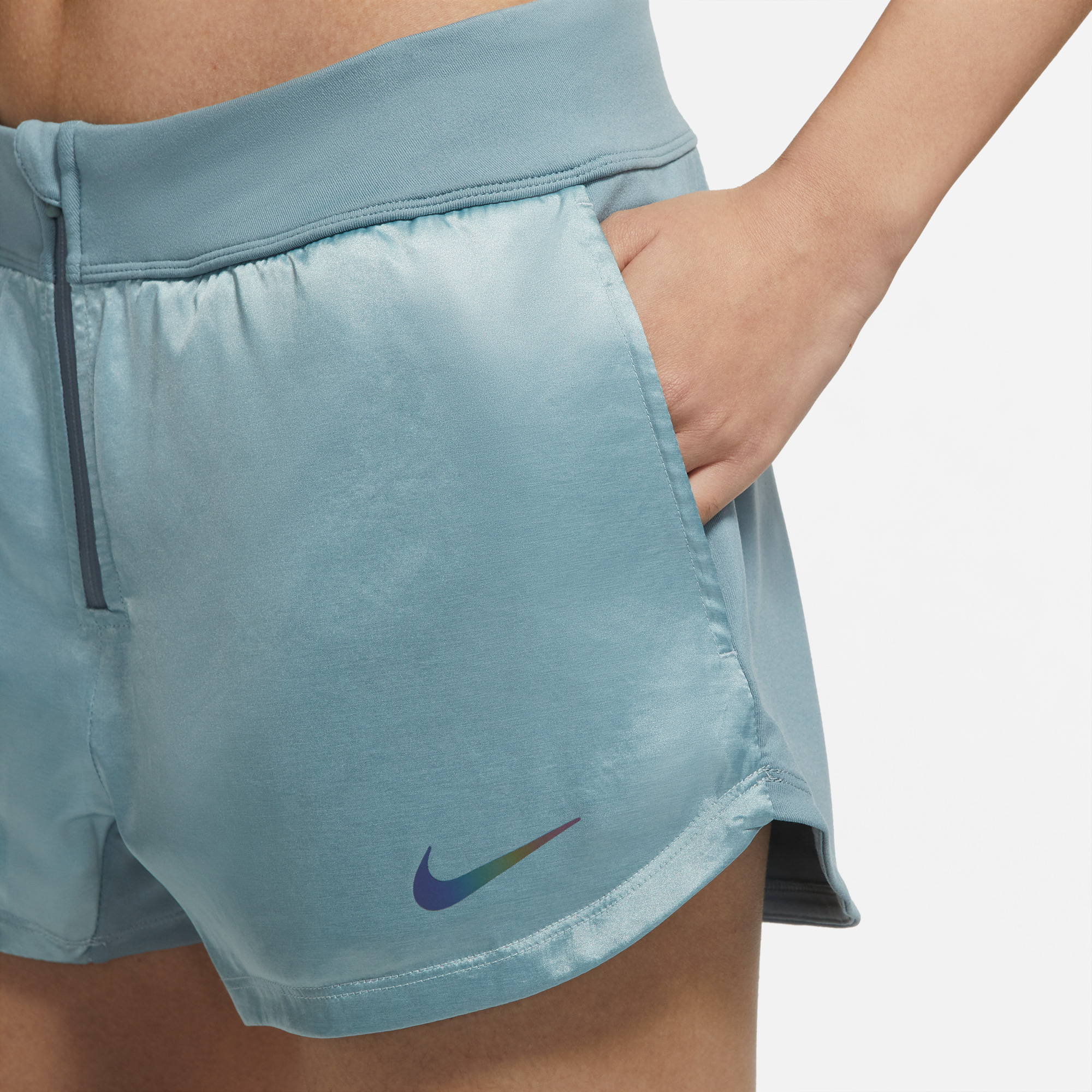 Nike Tfadv Run Division Kadın Gri Şort