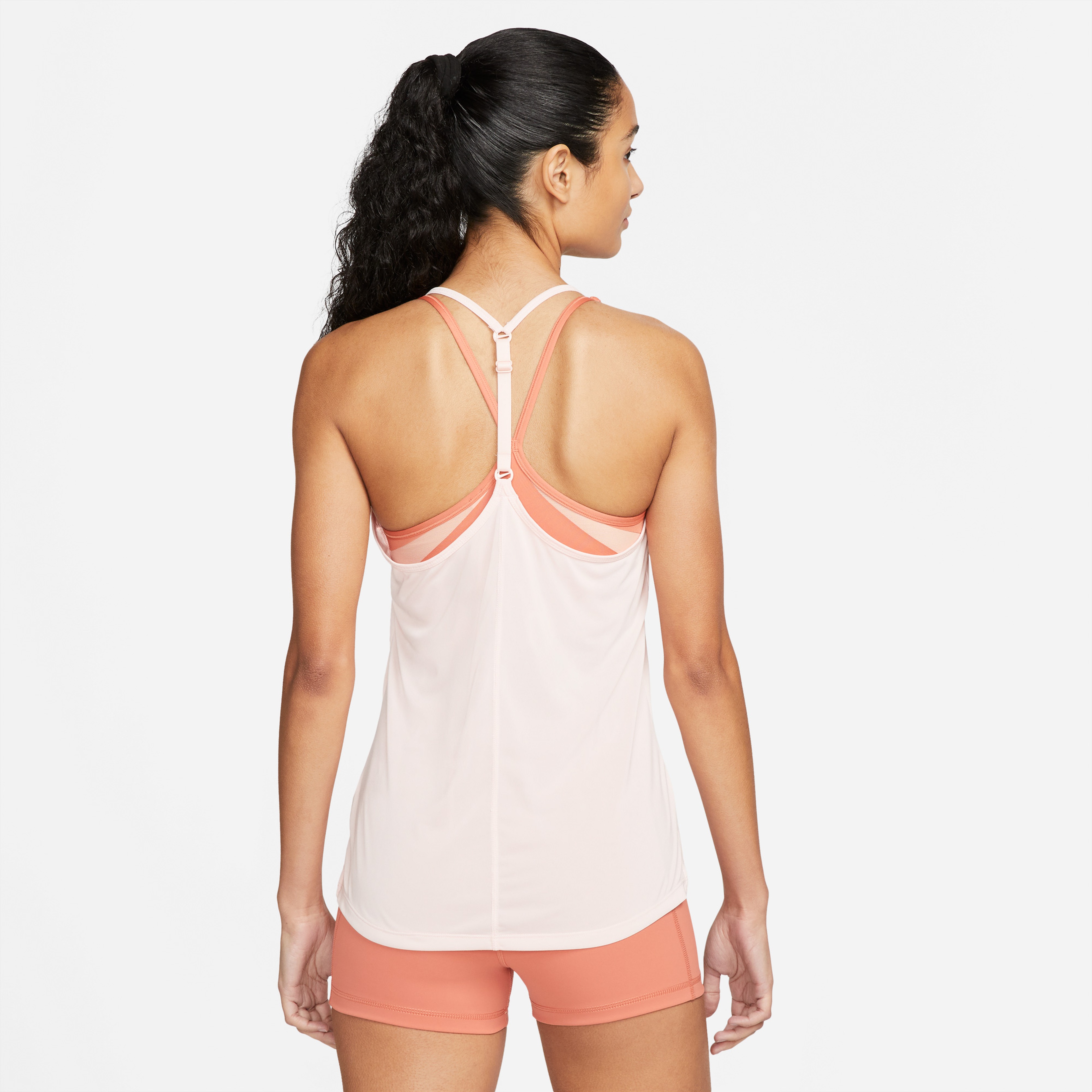 Nike One Dri-Fit Elastika Standart Kadın Beyaz T-Shirt