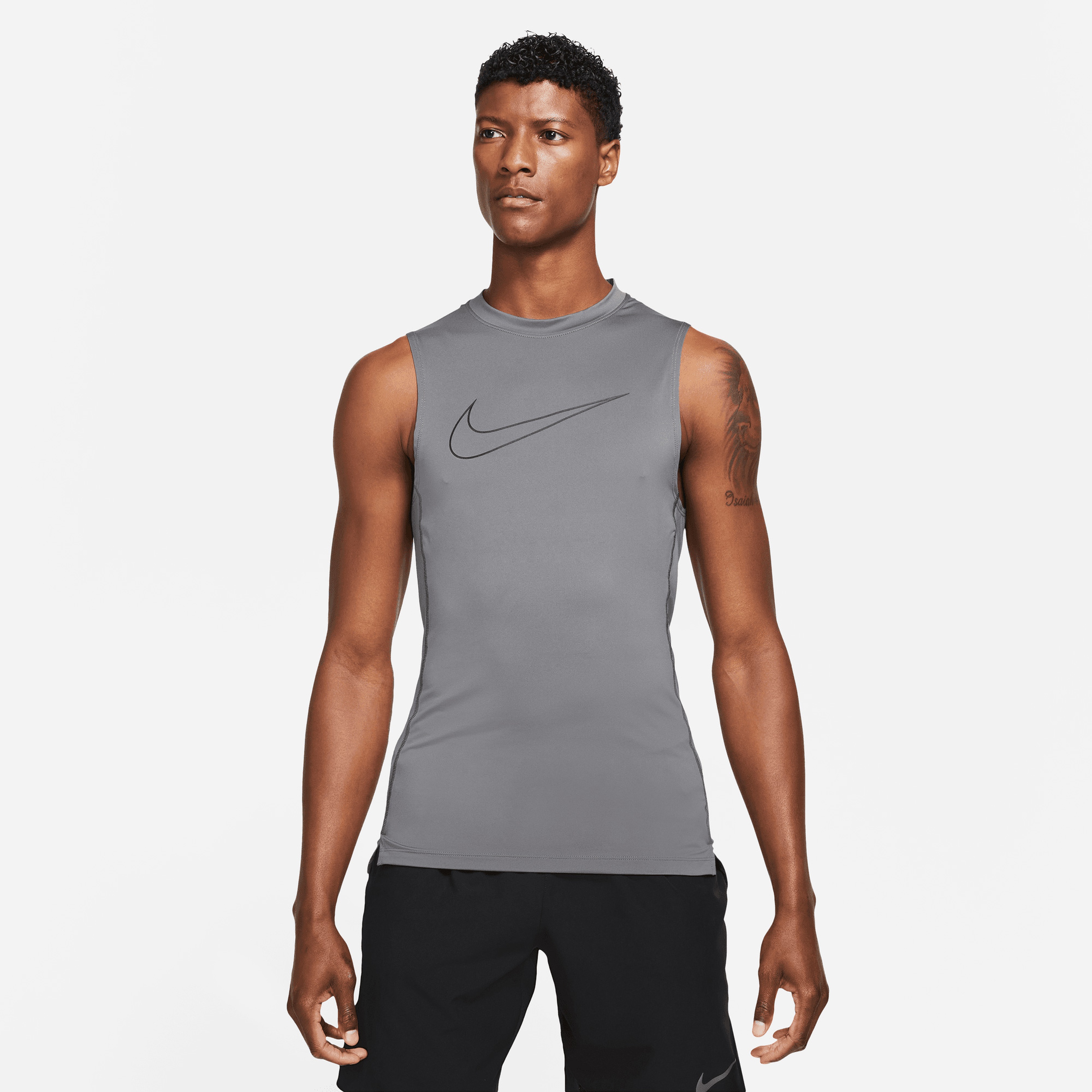 Nike Pro Dri-Fit Erkek Gri T-Shirt