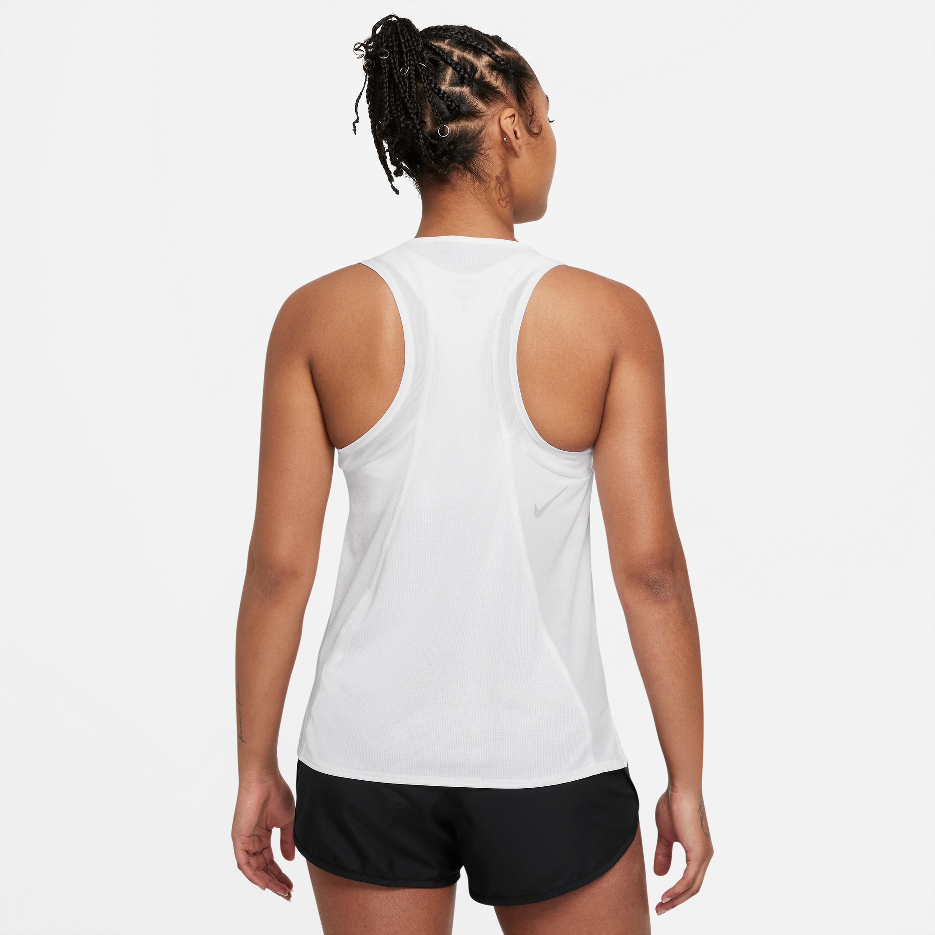 Nike Dri-FIT Race Singlet Kadın Beyaz Atlet