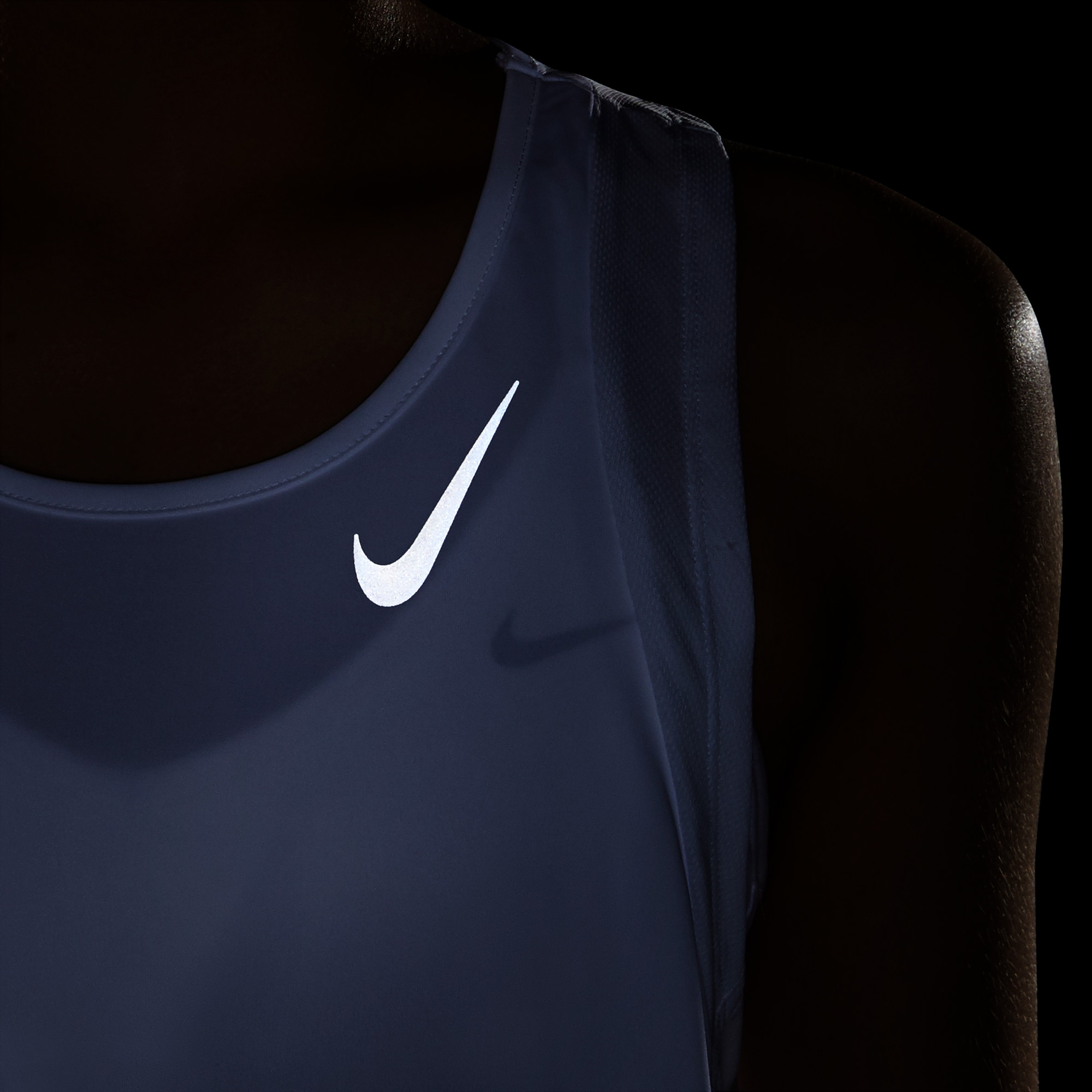 Nike Dri-FIT Race Singlet Kadın Beyaz Atlet