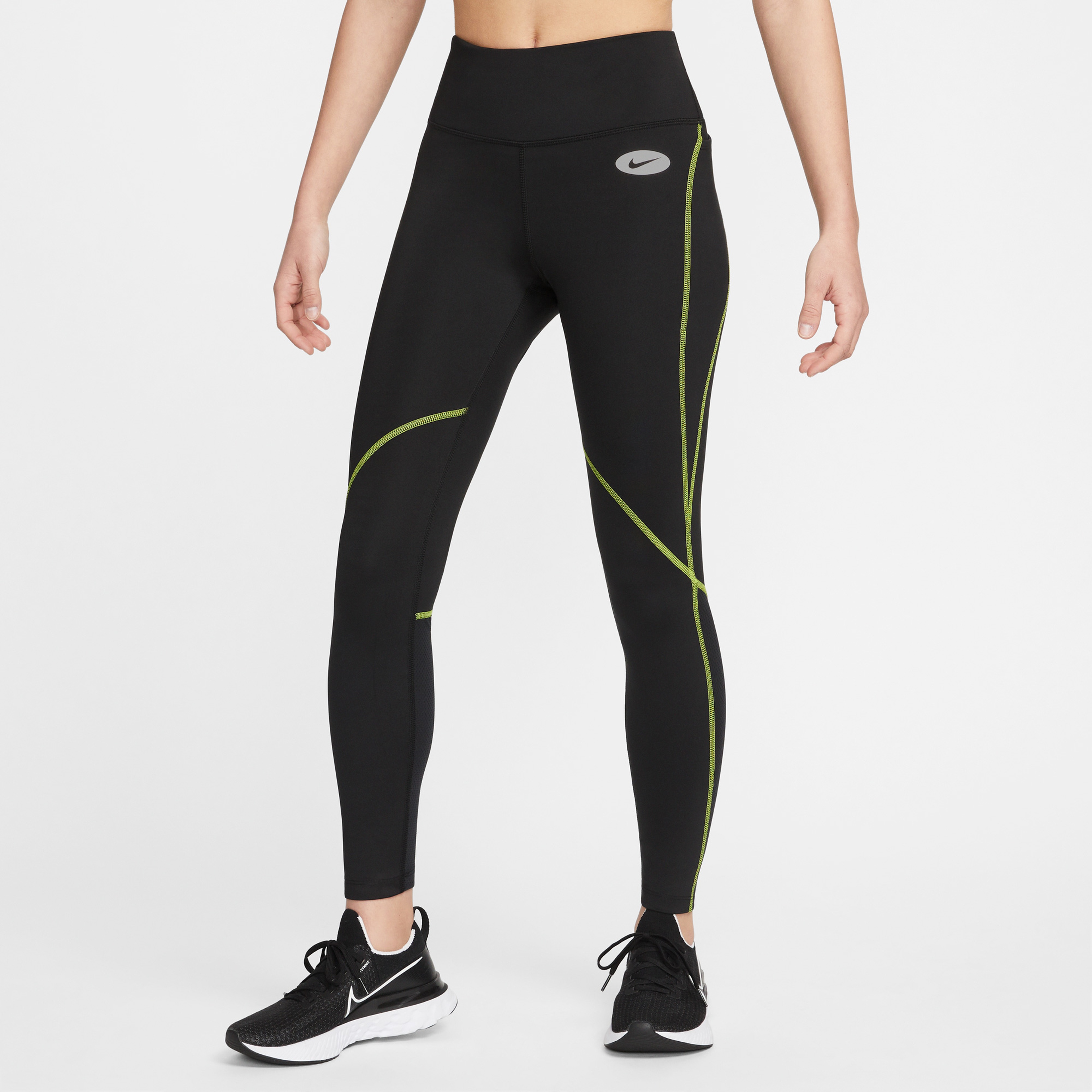Nike Dri-FIT Icnclsh Mid Rise Tbc A Kadın Siyah Tayt