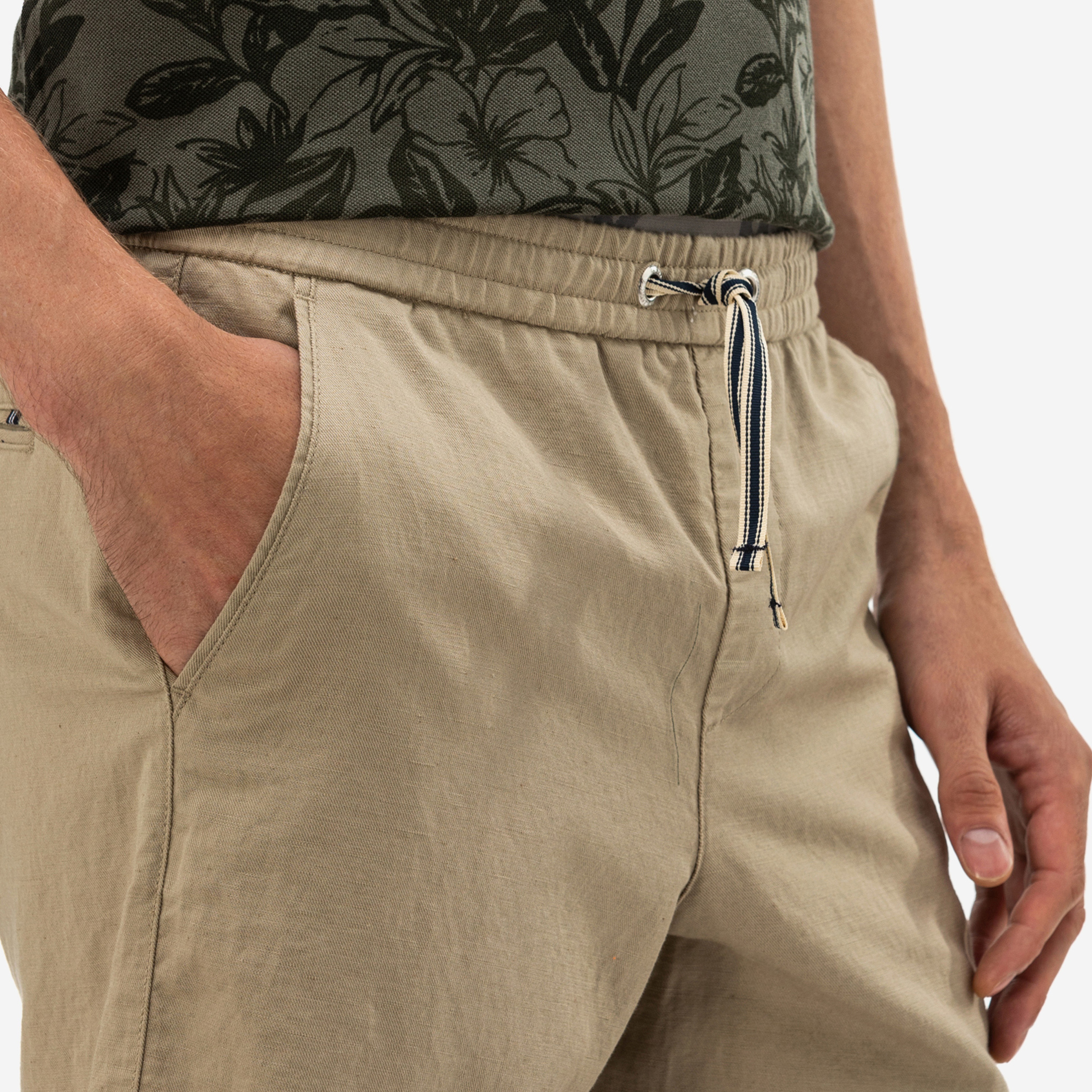 NAUTICA ERKEK CLASSIC FIT BEJ BERMUDA ŞORT